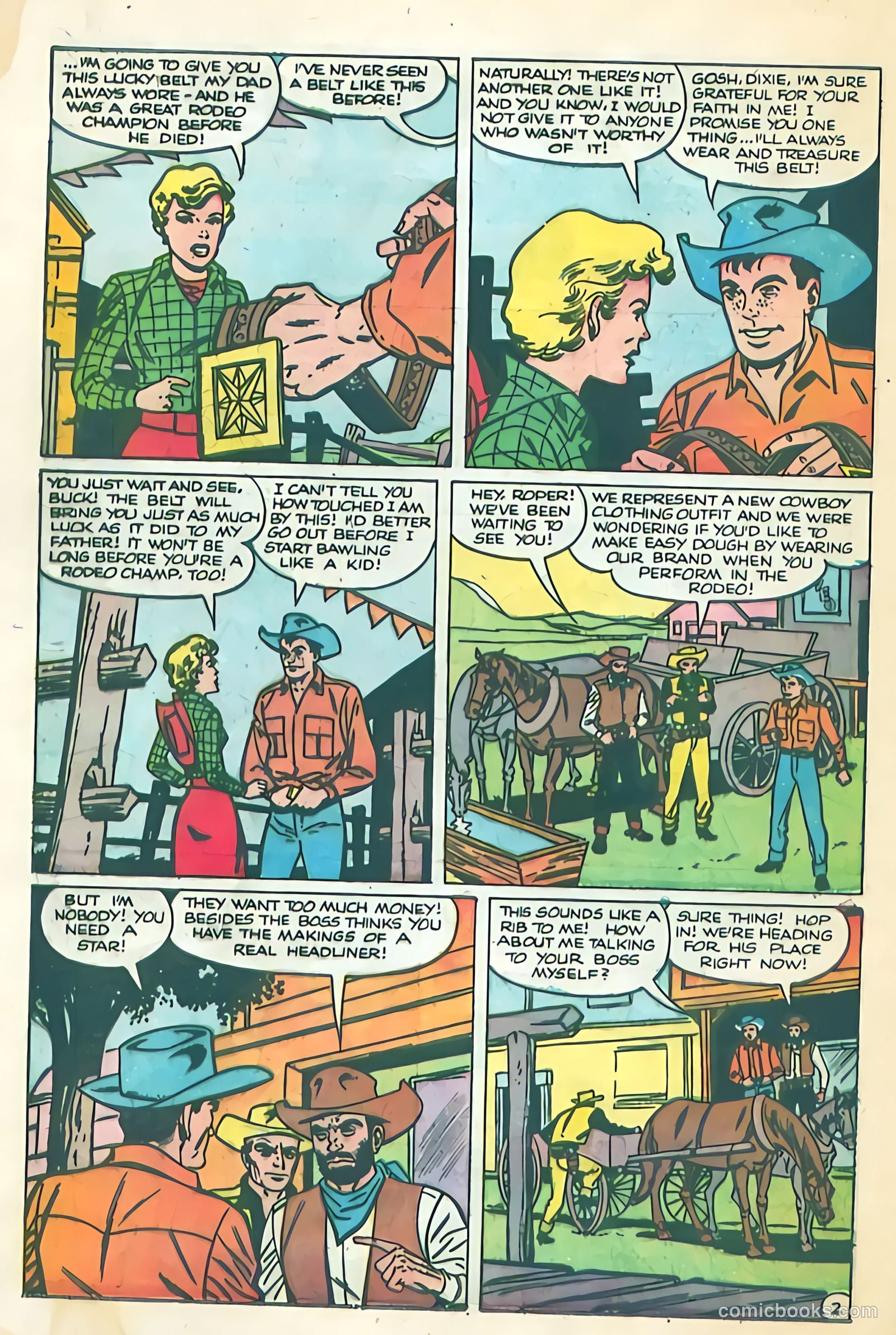 Black Diamond Western #52 (1954) — page 14 of 36