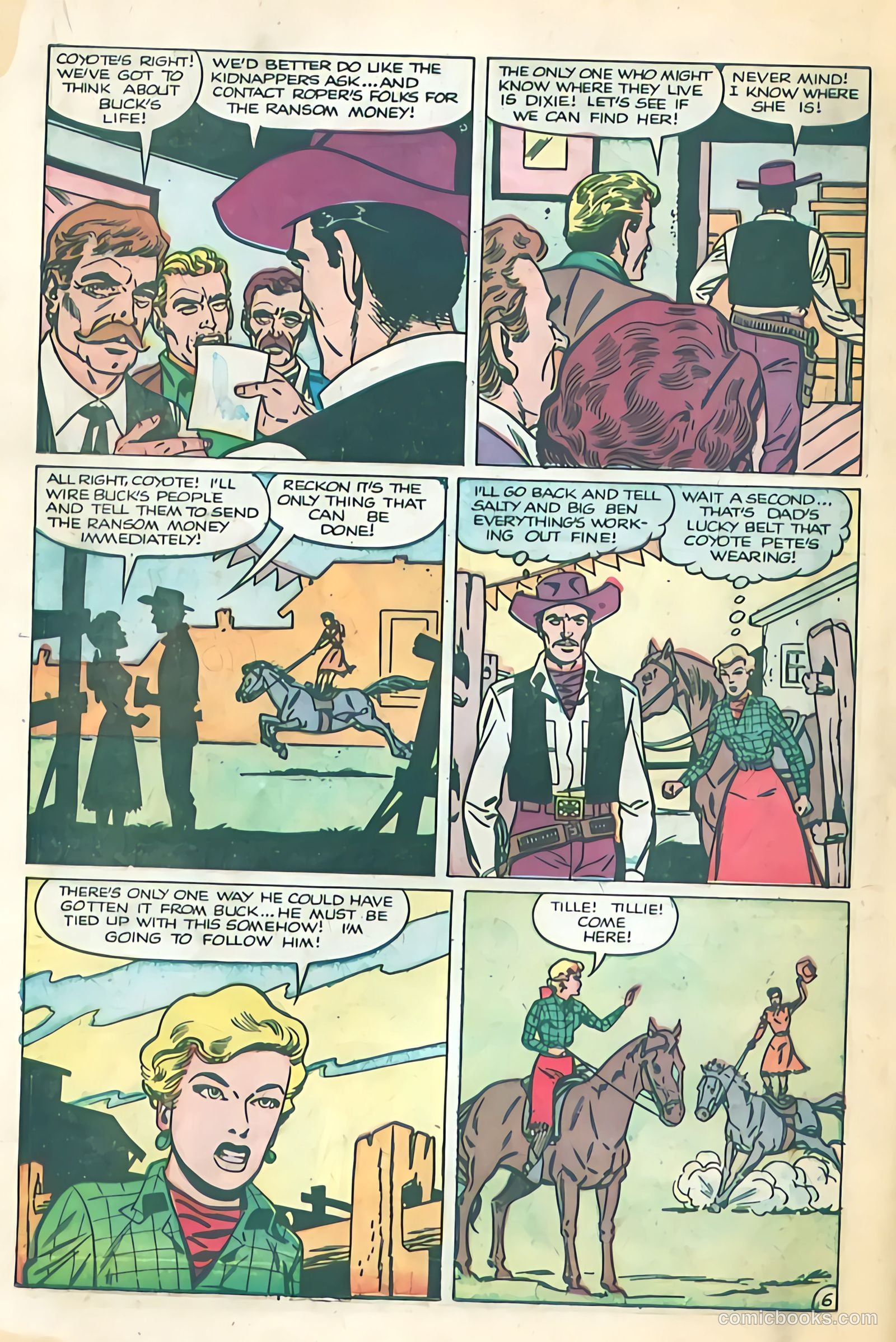 Black Diamond Western #52 (1954) — page 18 of 36