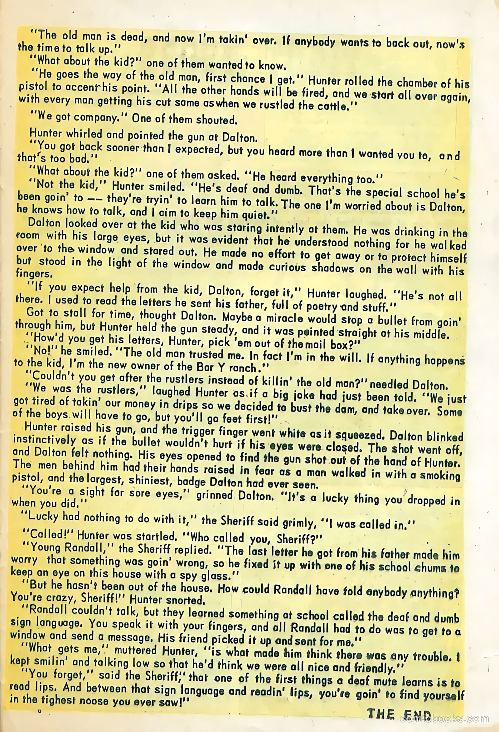 Black Diamond Western #52 (1954) — page 23 of 36