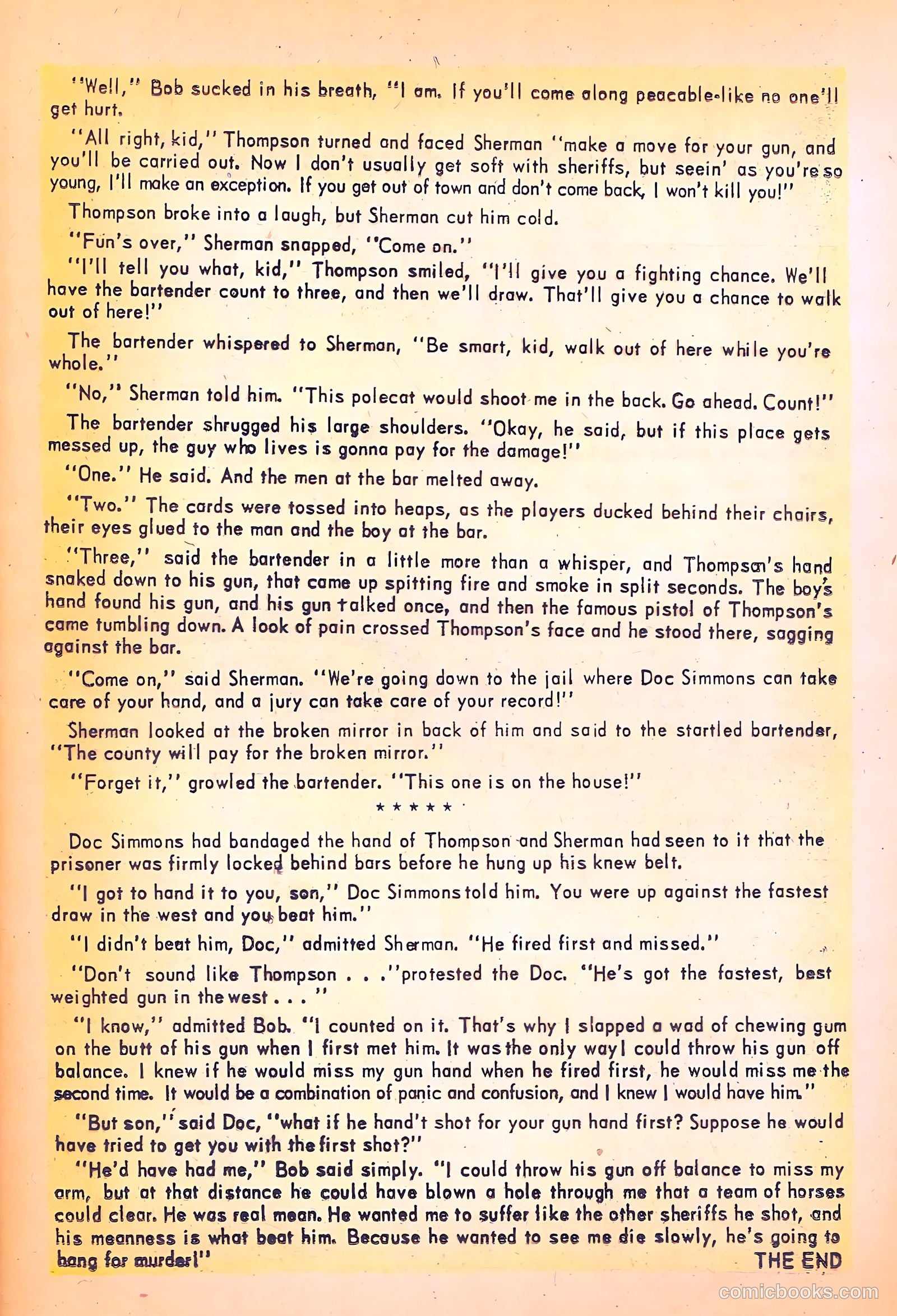 Black Diamond Western #53 (1954) — page 23 of 36