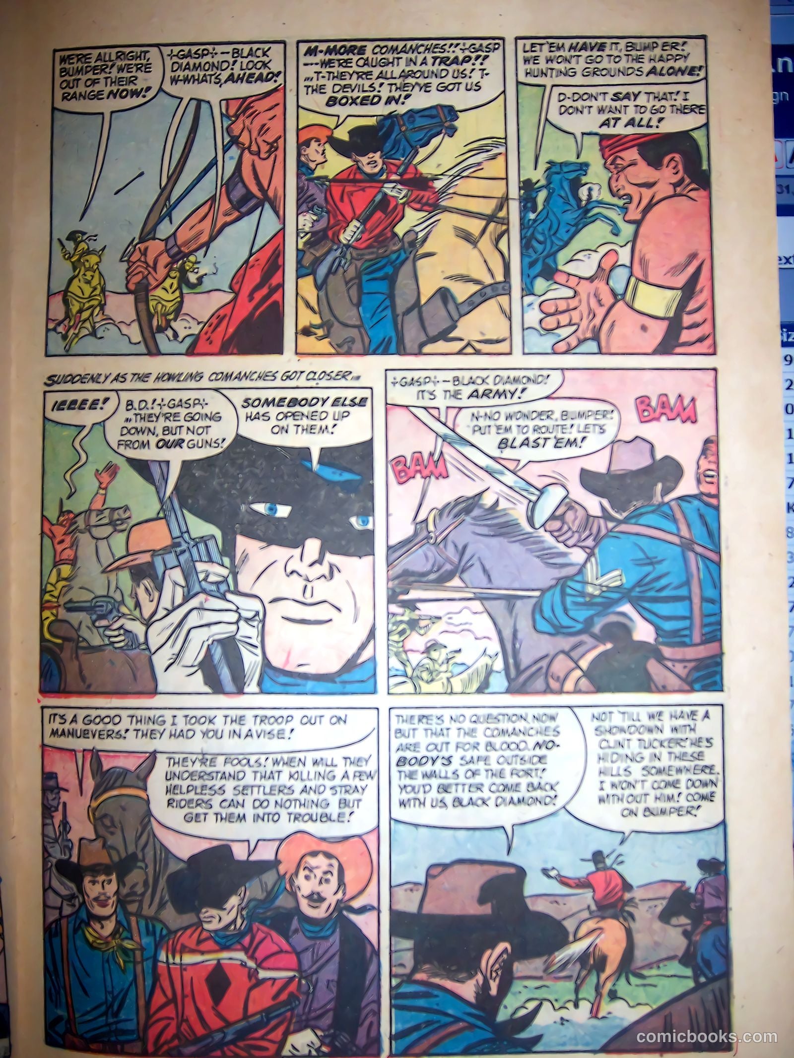 Black Diamond Western #54 (1955) — page 21 of 36