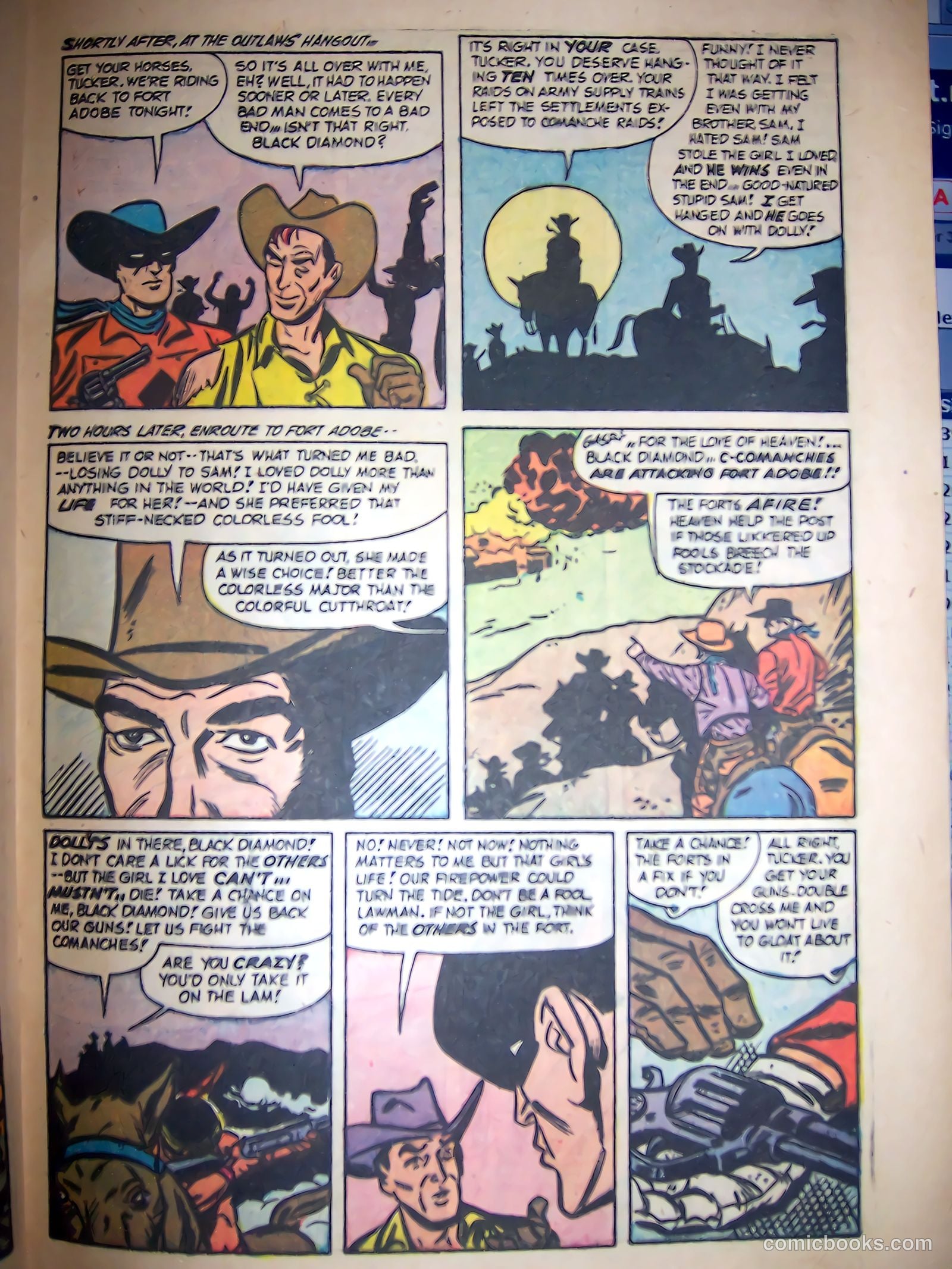 Black Diamond Western #54 (1955) — page 23 of 36
