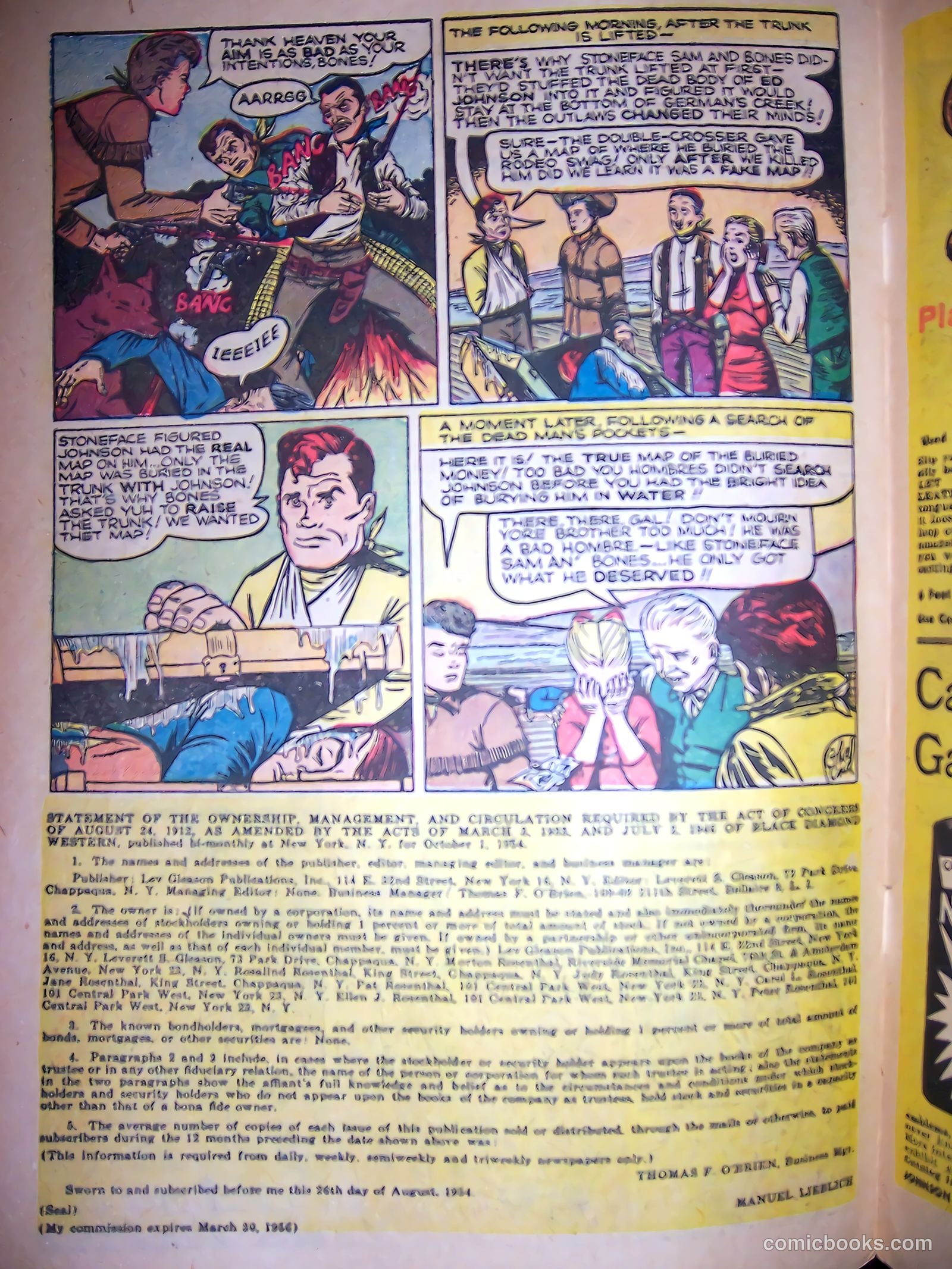 Black Diamond Western #54 (1955) — page 32 of 36