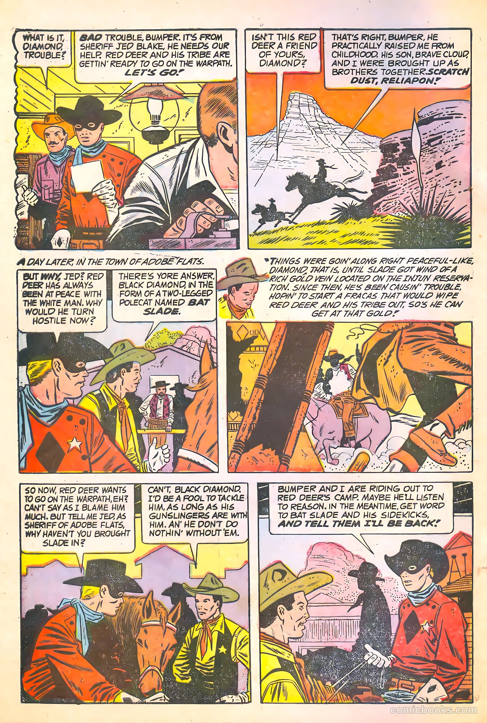 Black Diamond Western #55 (1955) — page 4 of 36