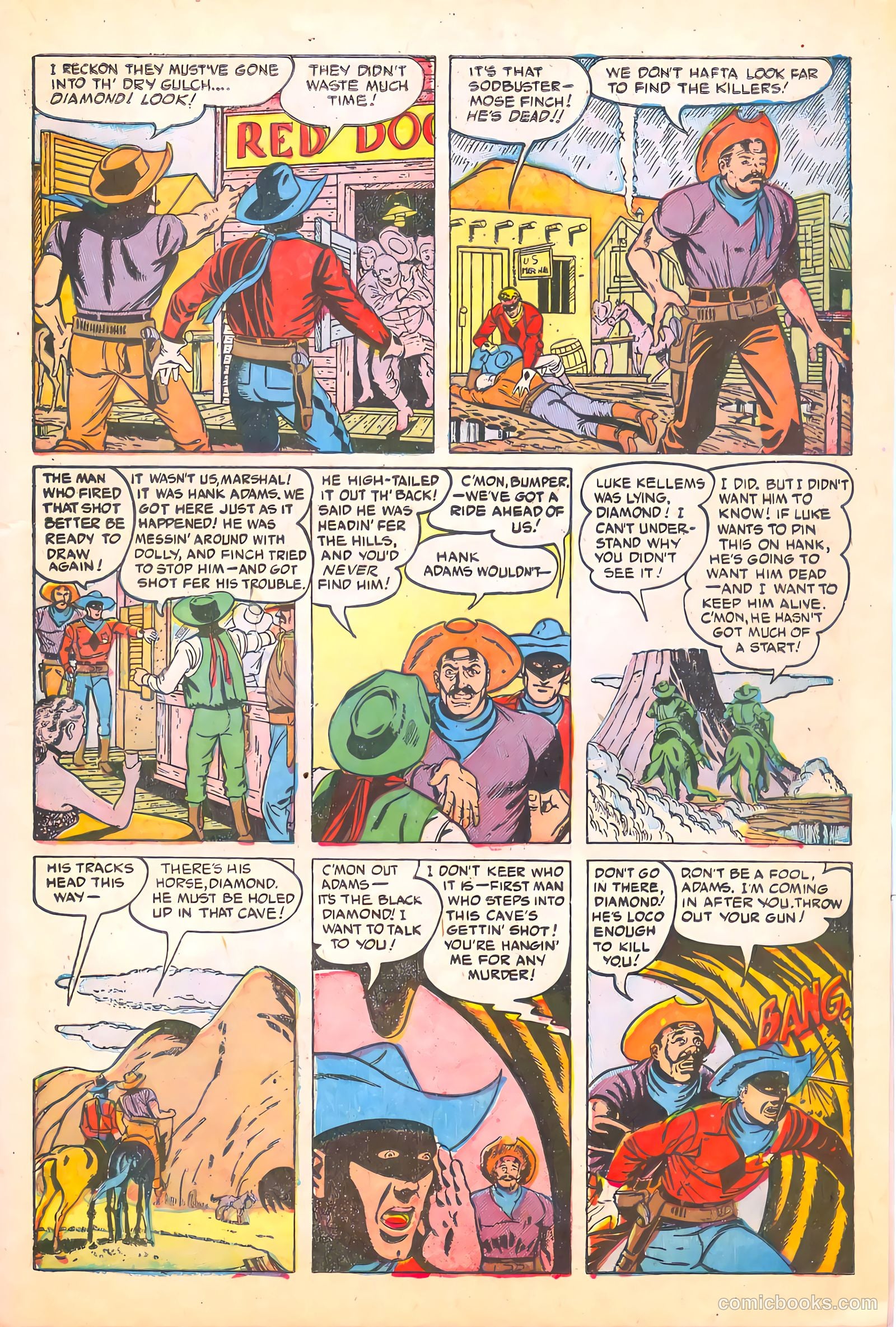 Black Diamond Western #55 (1955) — page 21 of 36