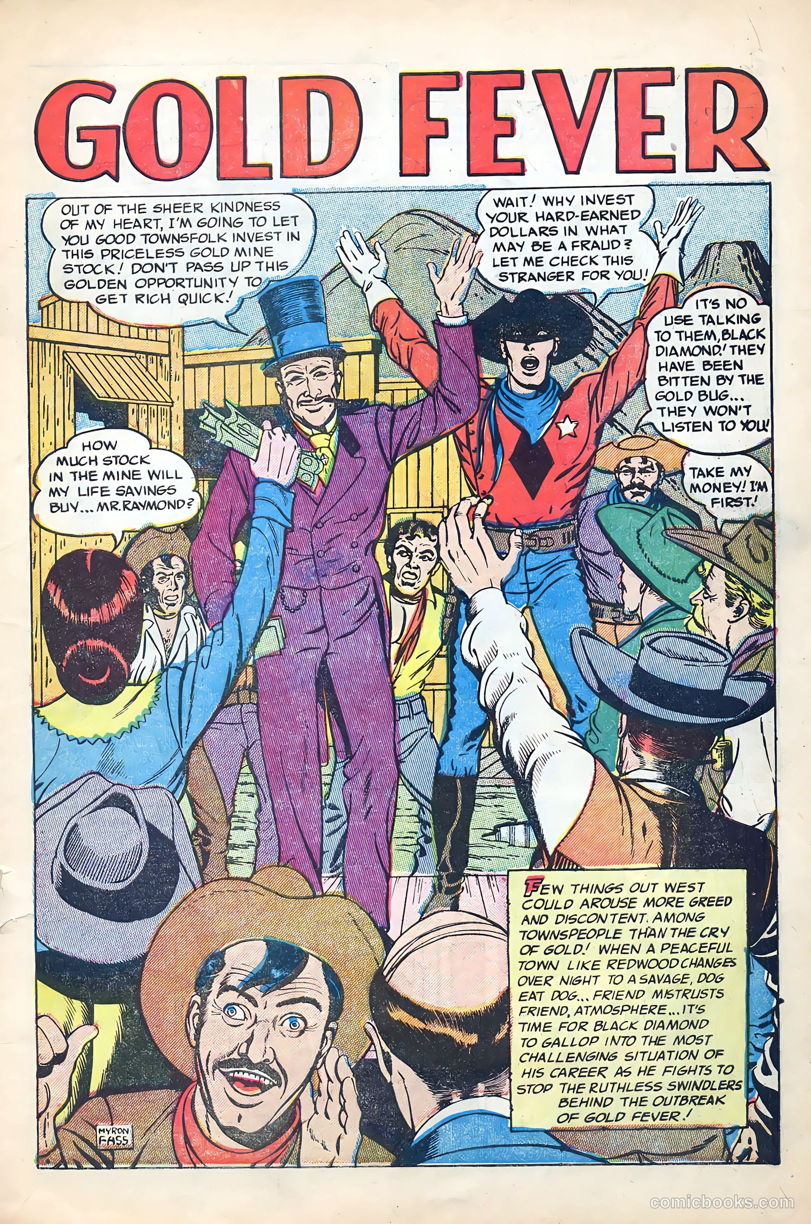 Black Diamond Western #56 (1955) — page 3 of 36