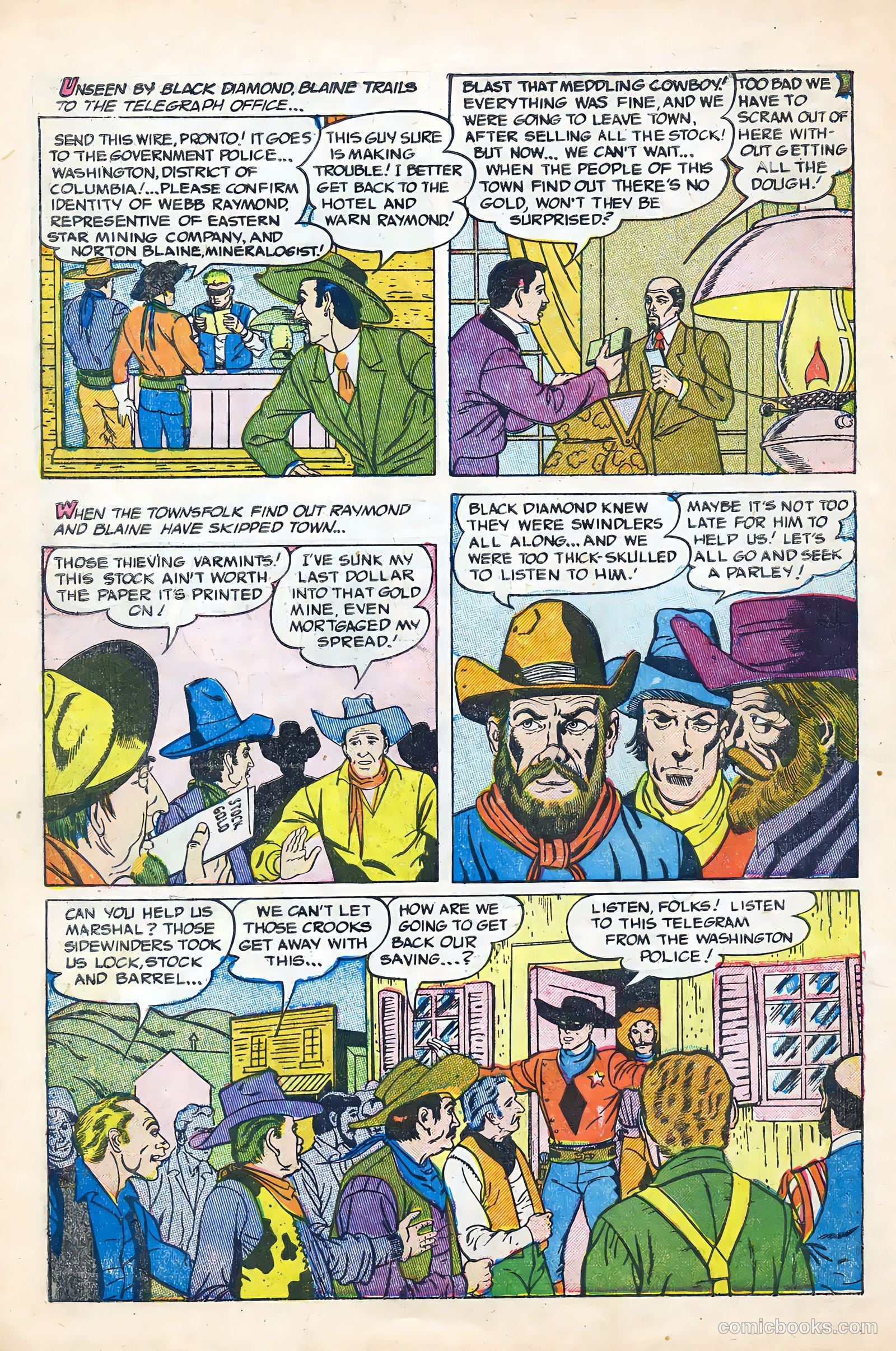Black Diamond Western #56 (1955) — page 8 of 36