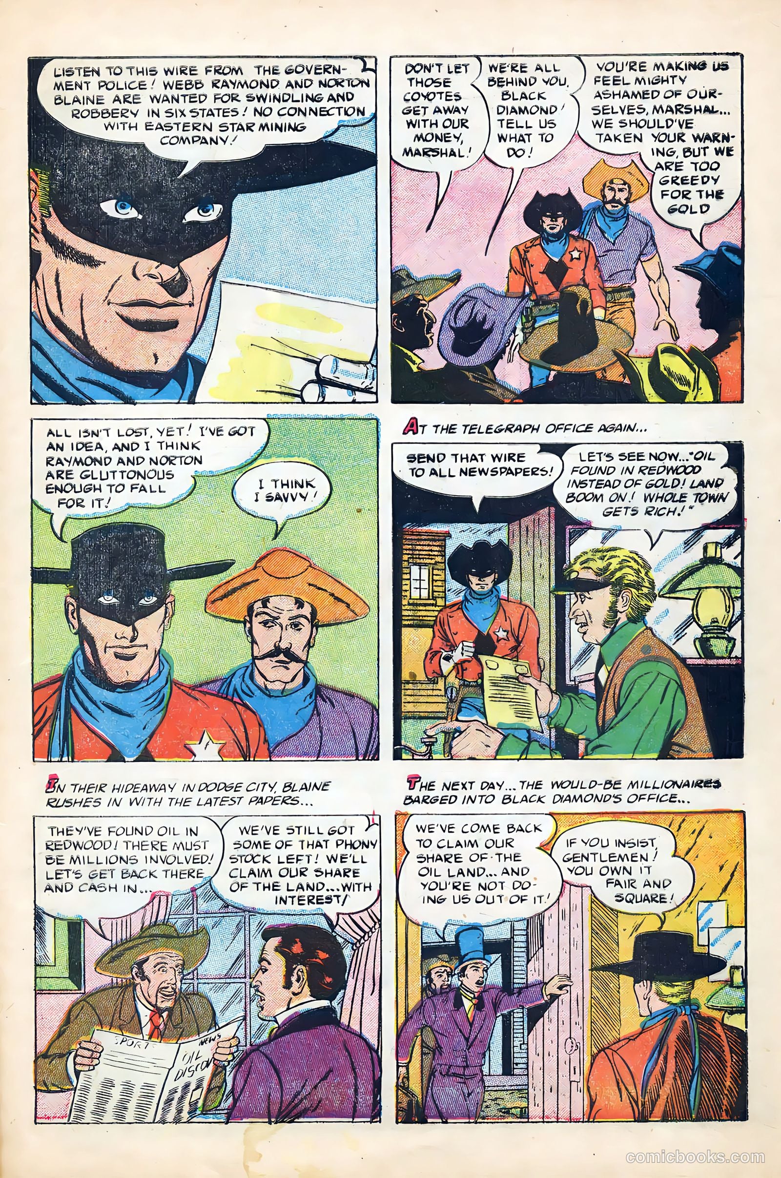 Black Diamond Western #56 (1955) — page 9 of 36