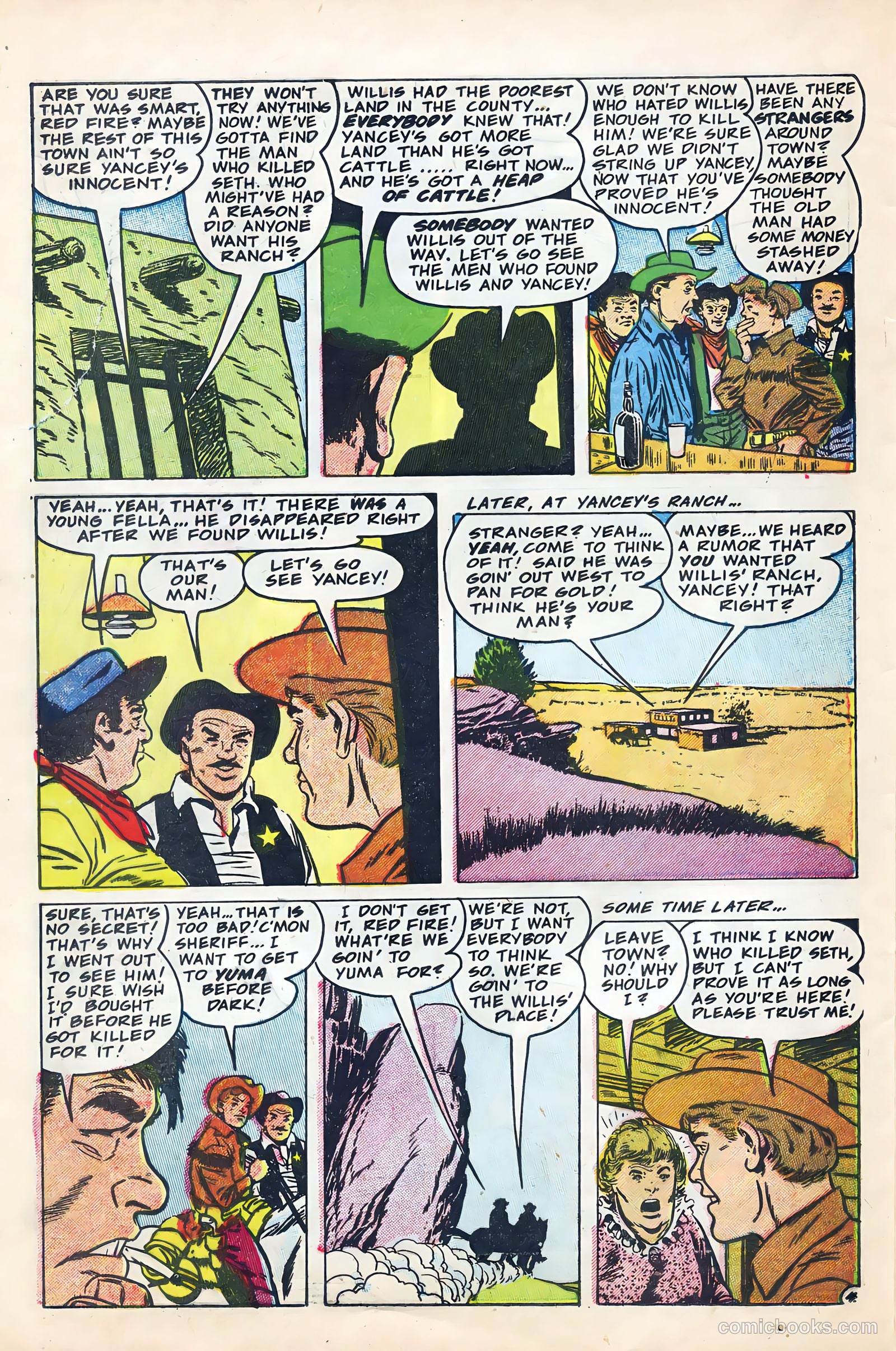 Black Diamond Western #56 (1955) — page 22 of 36