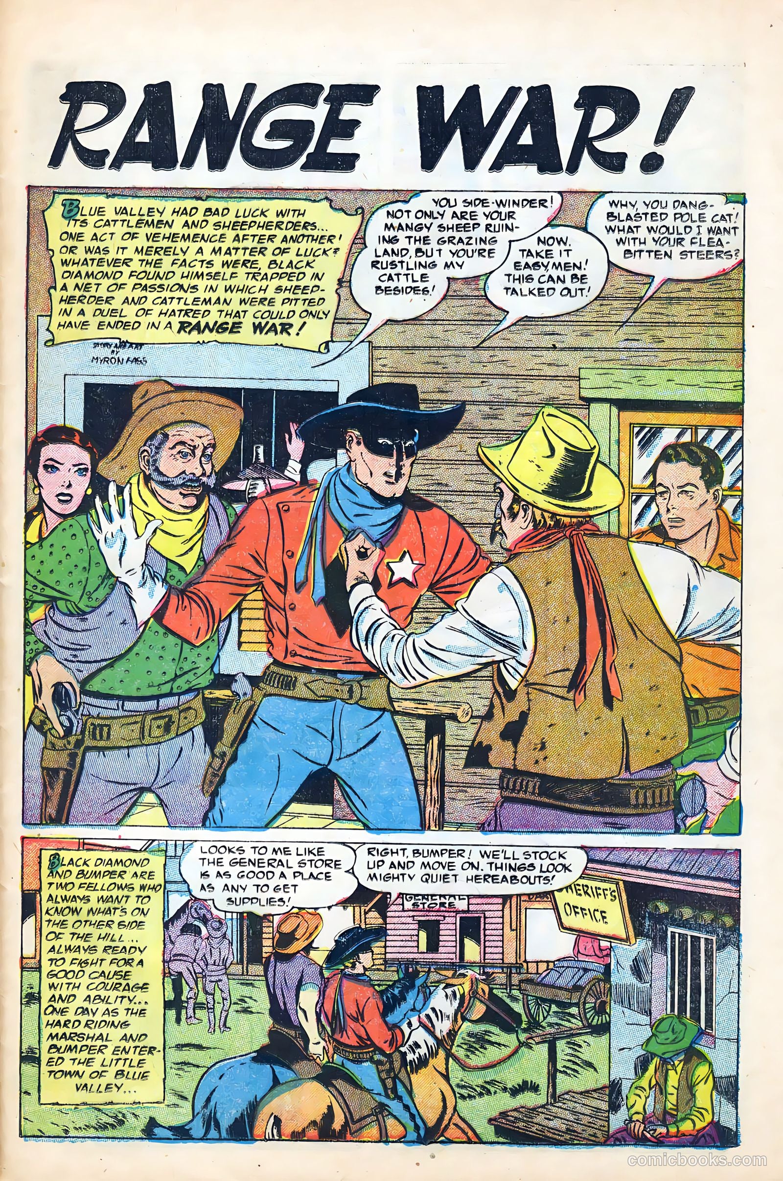 Black Diamond Western #56 (1955) — page 25 of 36