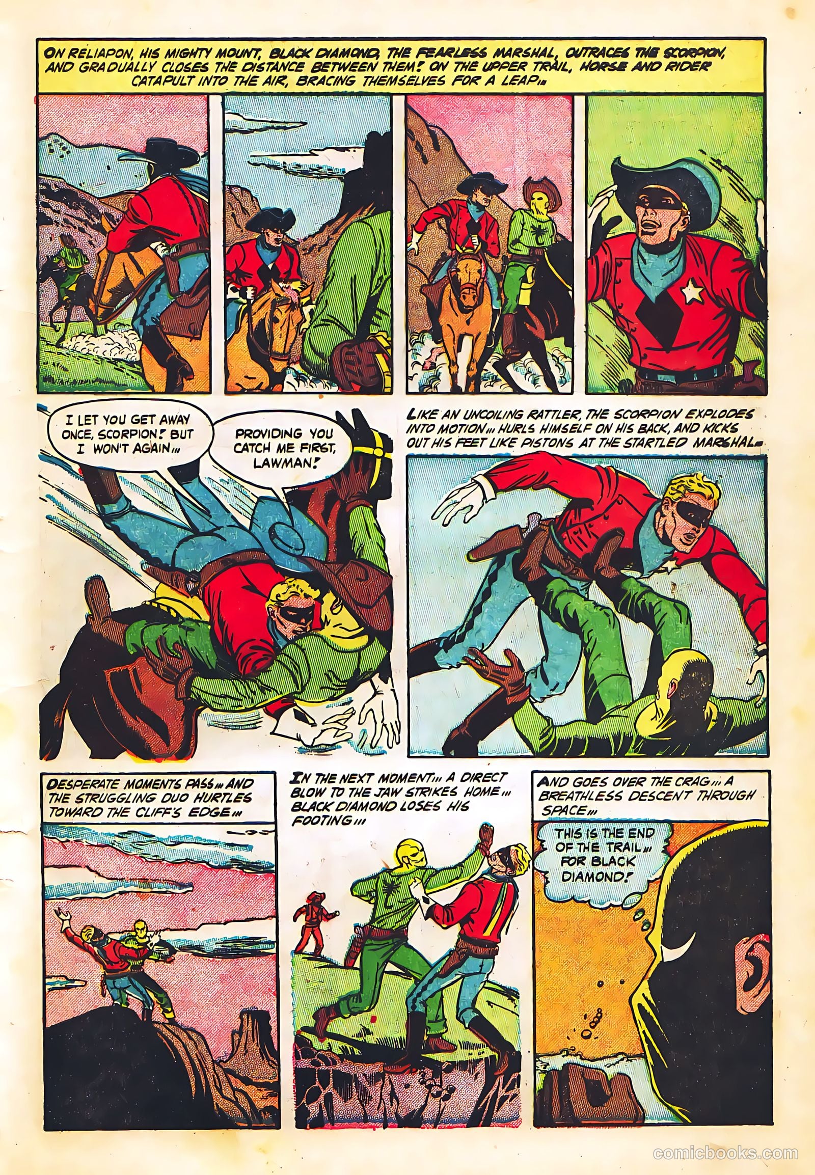 Black Diamond Western #57 (1955) — page 7 of 36