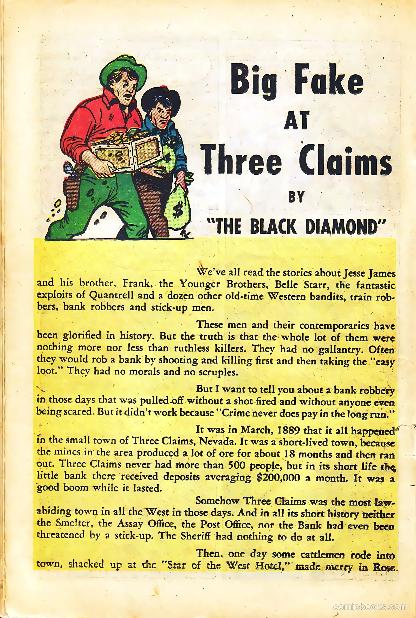 Black Diamond Western #57 (1955) — page 18 of 36