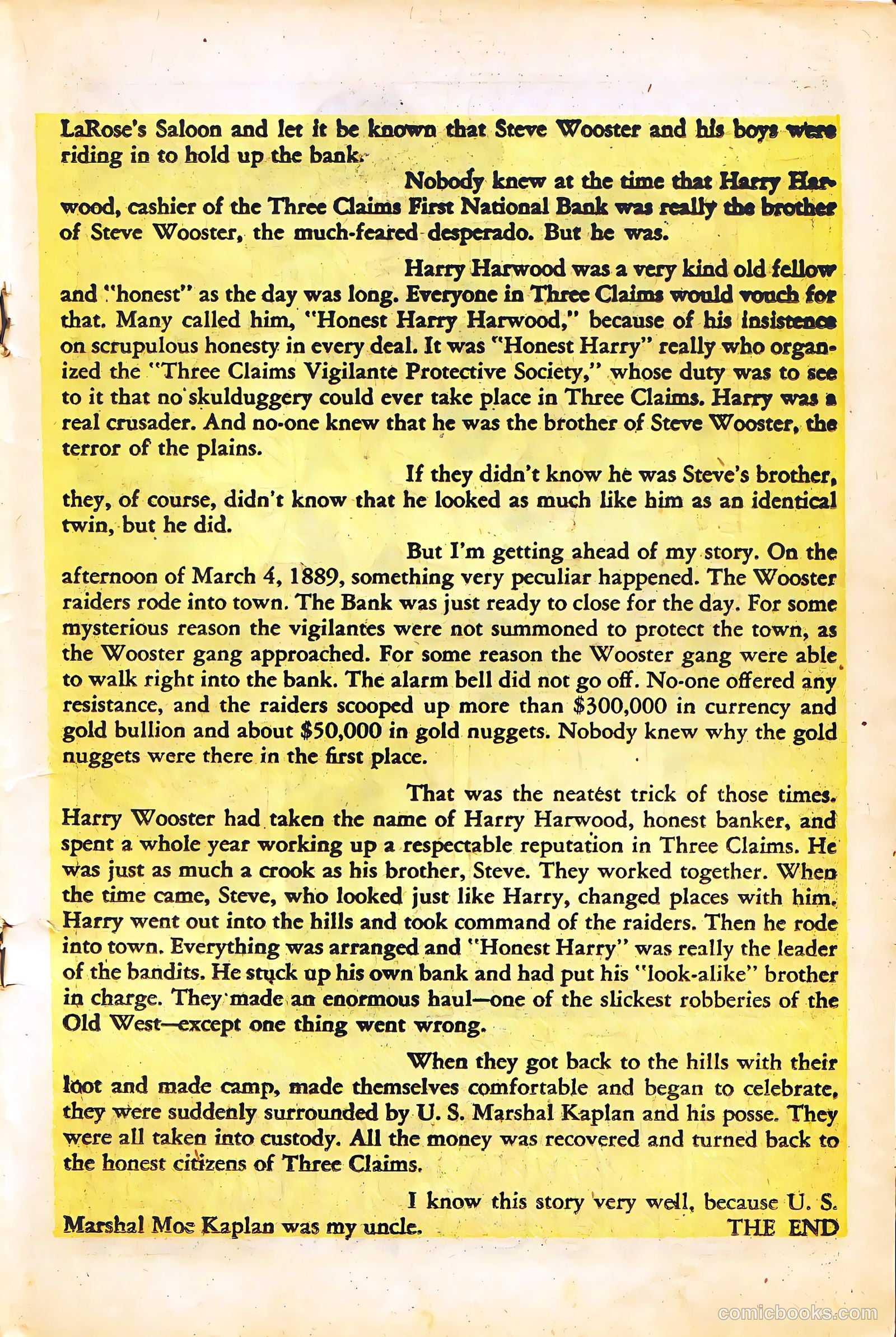 Black Diamond Western #57 (1955) — page 19 of 36