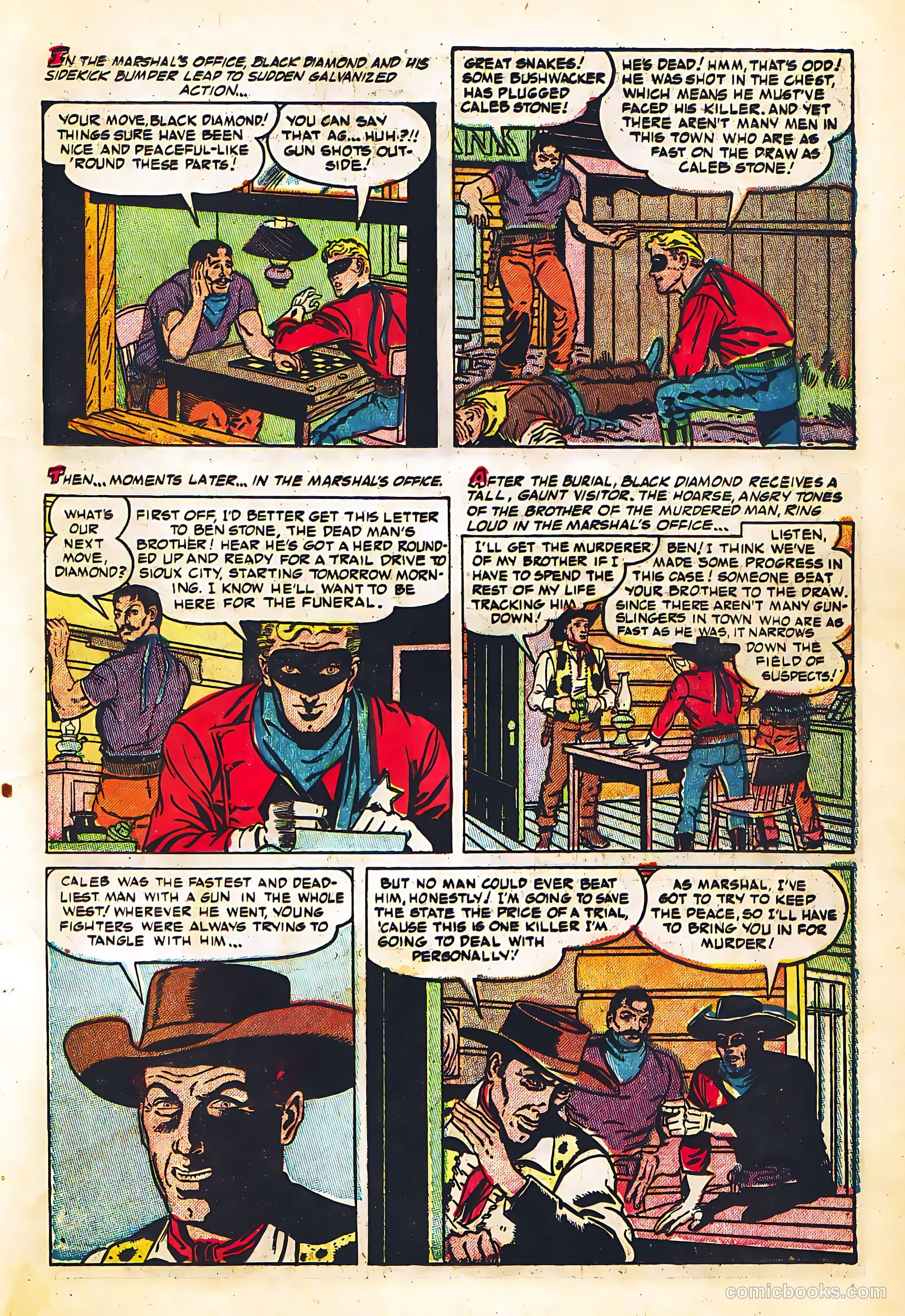 Black Diamond Western #57 (1955) — page 21 of 36