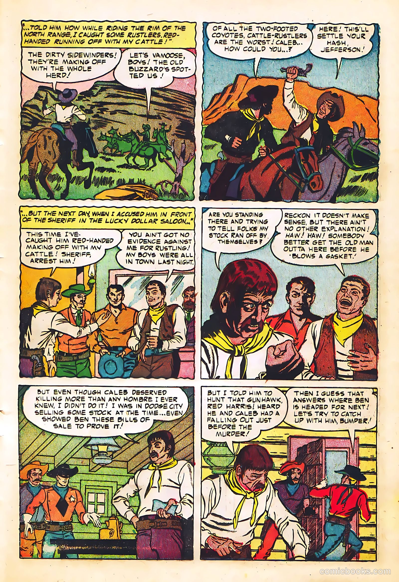 Black Diamond Western #57 (1955) — page 23 of 36