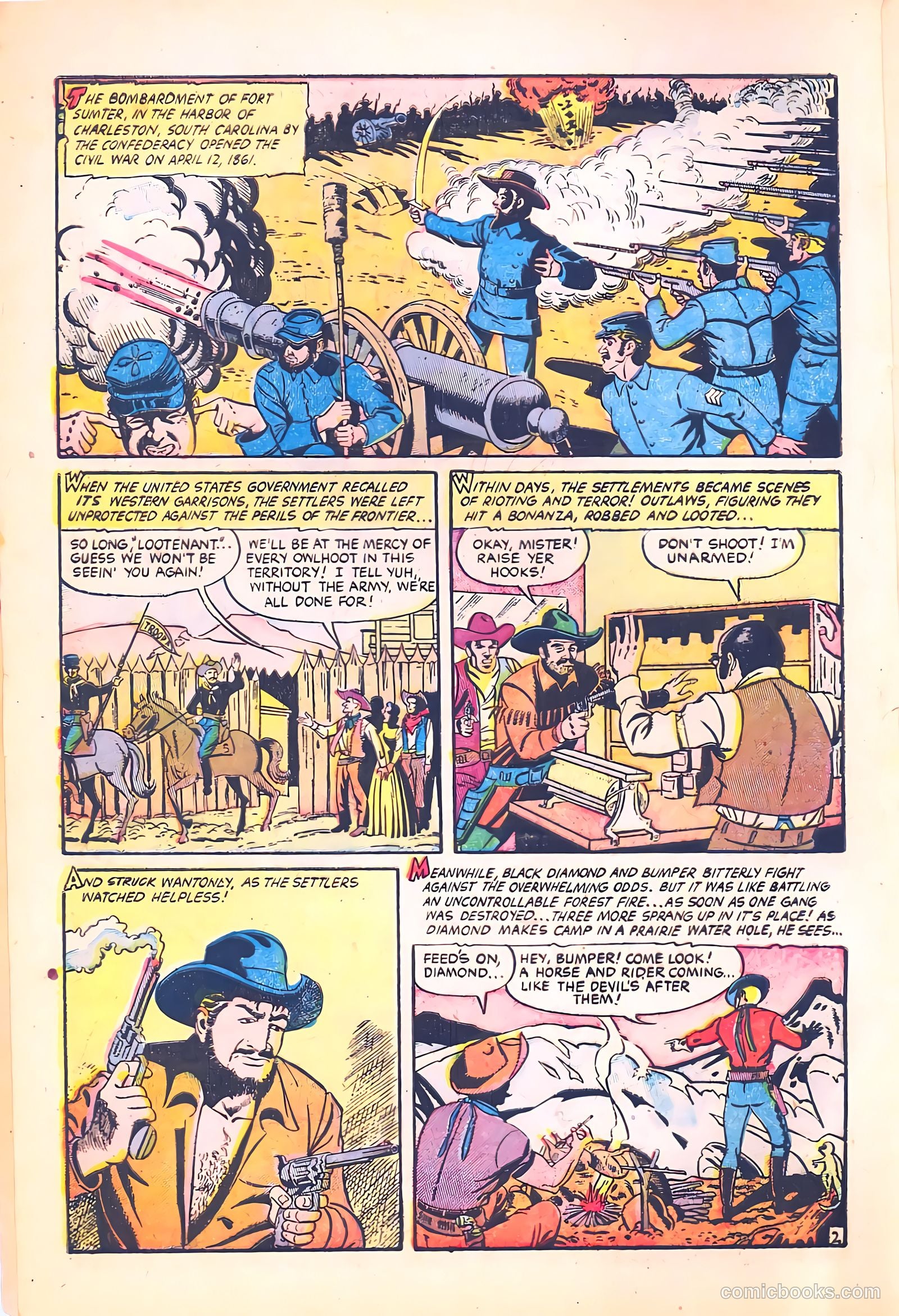 Black Diamond Western #58 (1955) — page 4 of 36