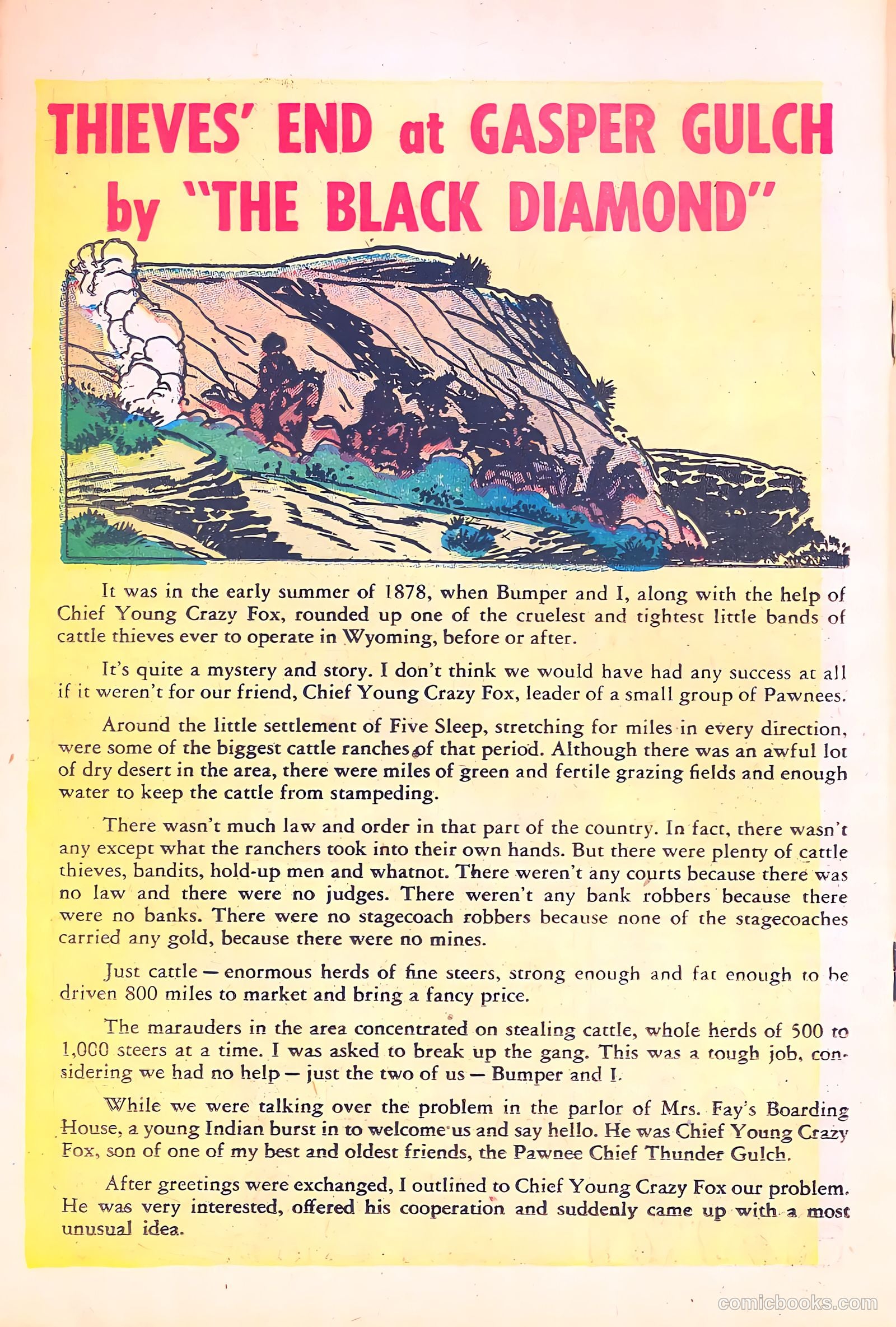 Black Diamond Western #58 (1955) — page 18 of 36