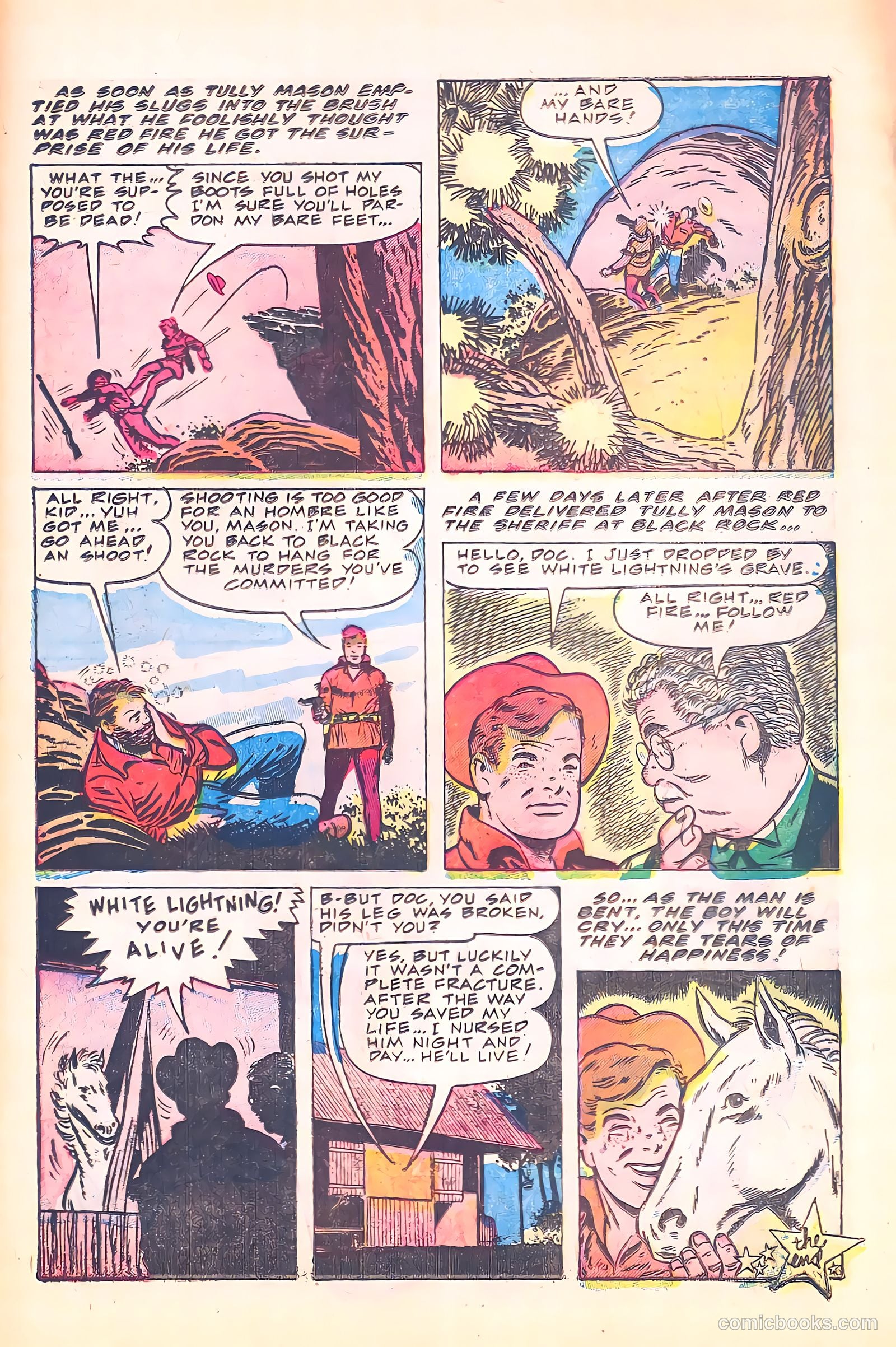 Black Diamond Western #58 (1955) — page 25 of 36