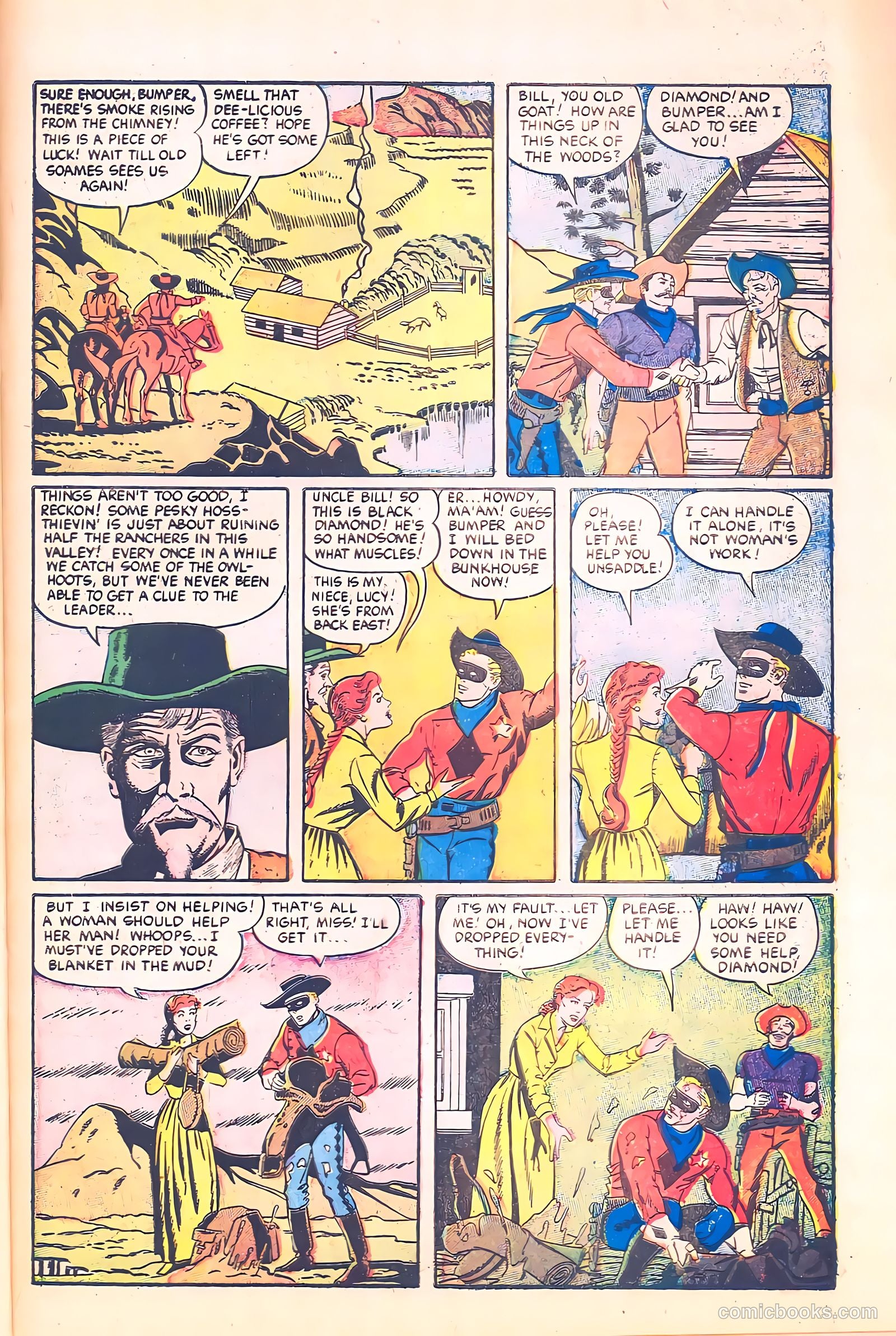Black Diamond Western #58 (1955) — page 27 of 36