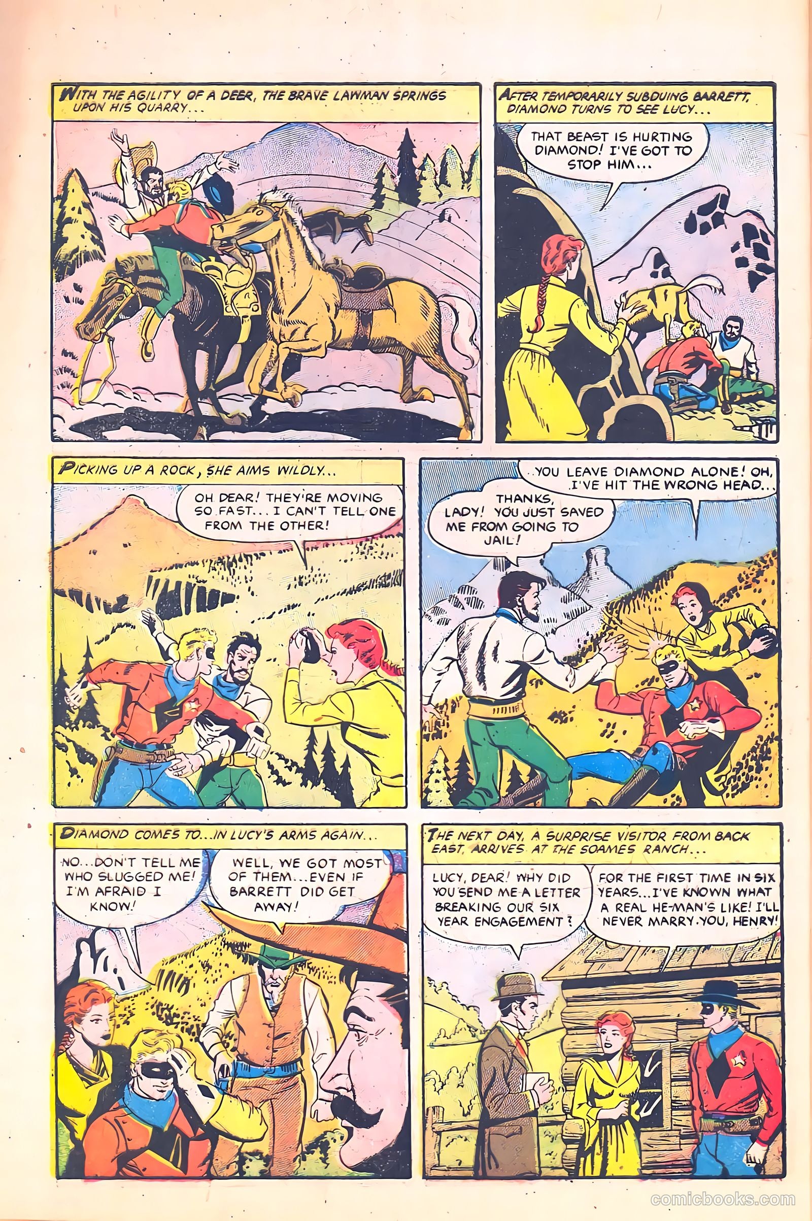 Black Diamond Western #58 (1955) — page 30 of 36