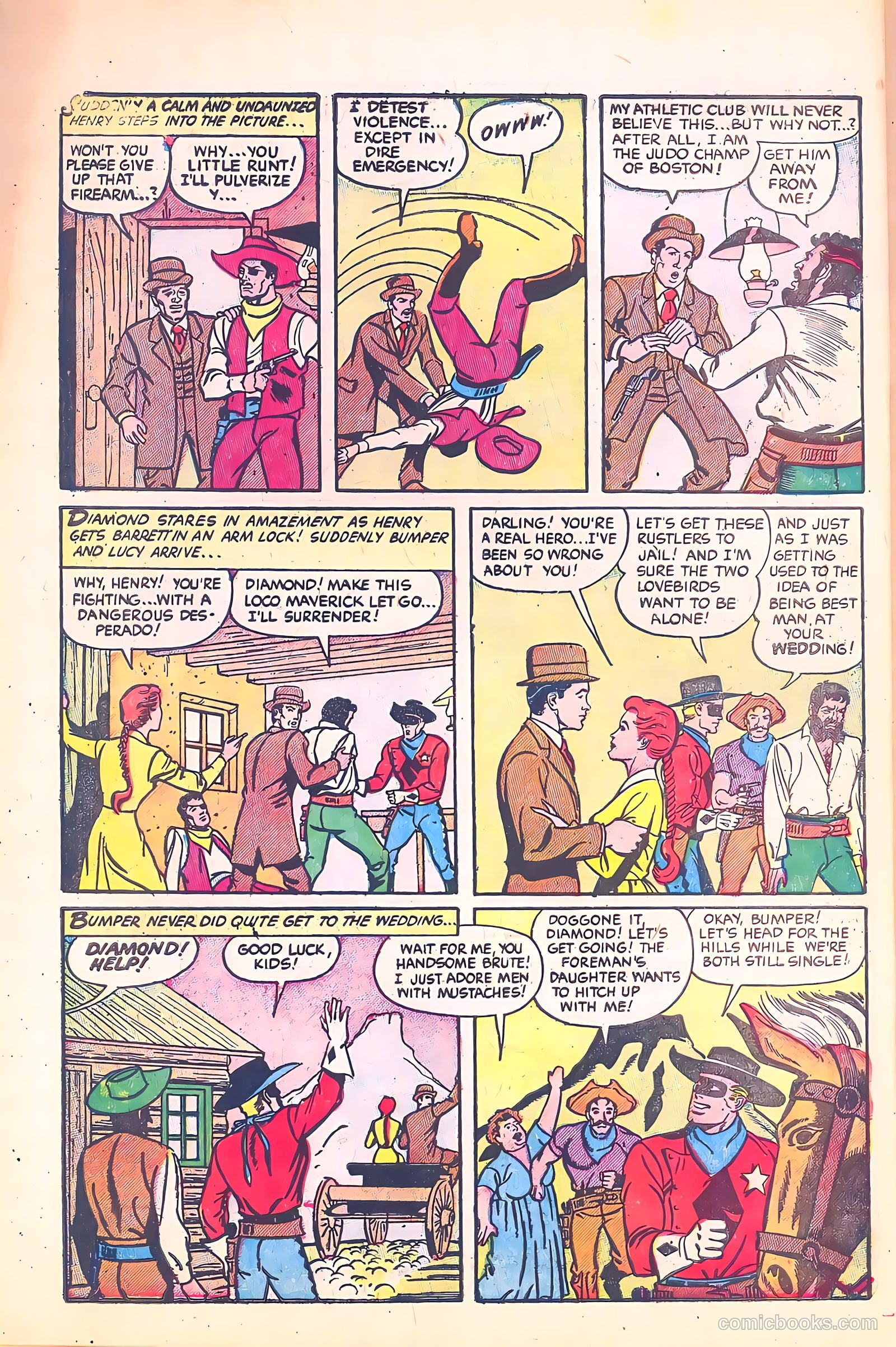 Black Diamond Western #58 (1955) — page 32 of 36