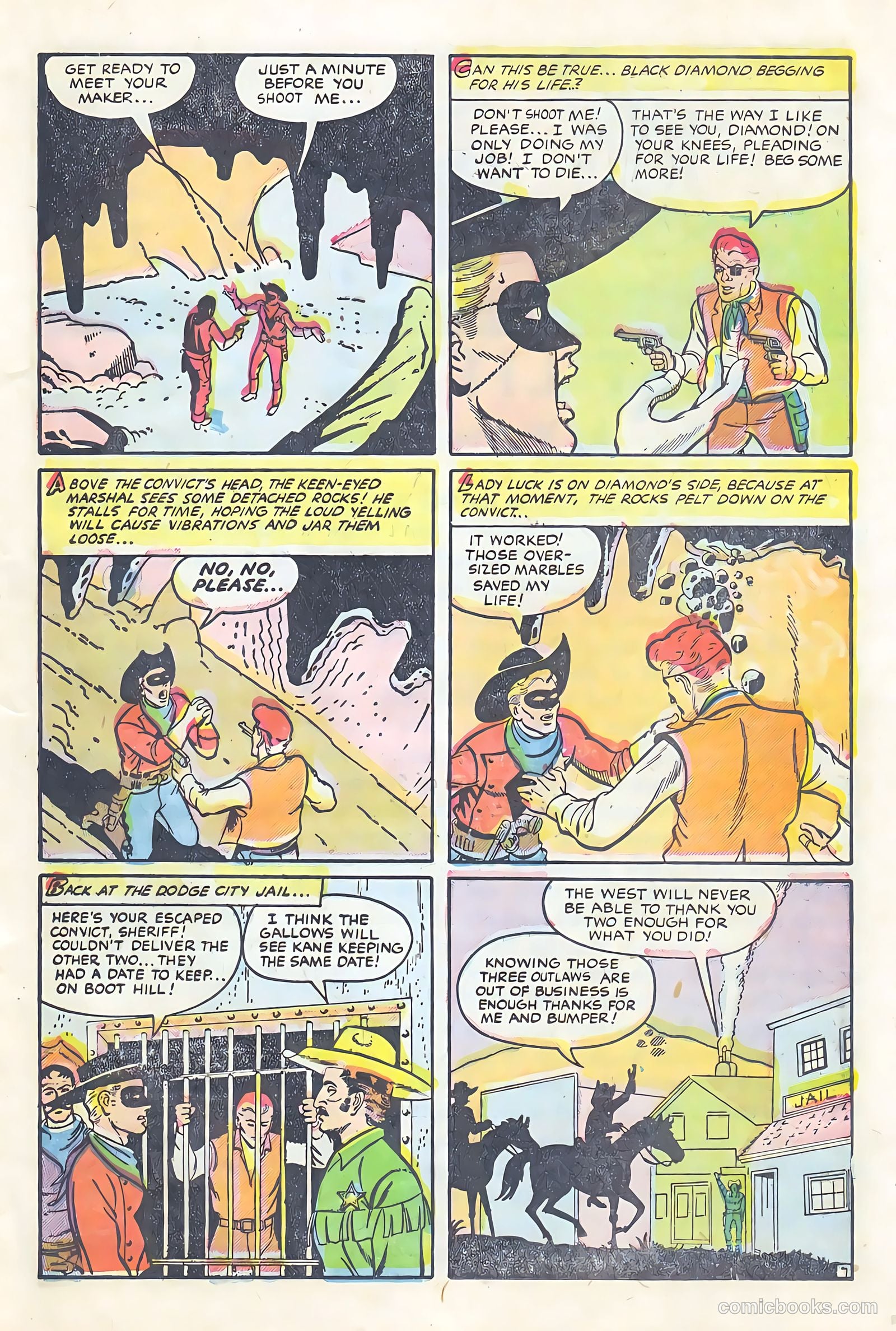 Black Diamond Western #59 (1955) — page 17 of 36