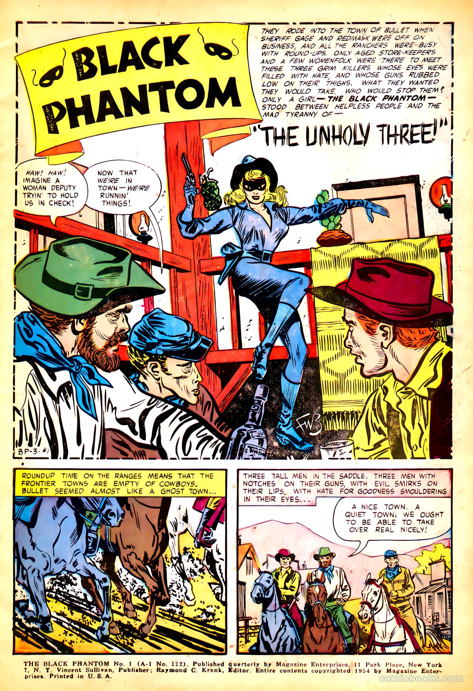 Black Phantom #1 (1954) — page 3 of 35