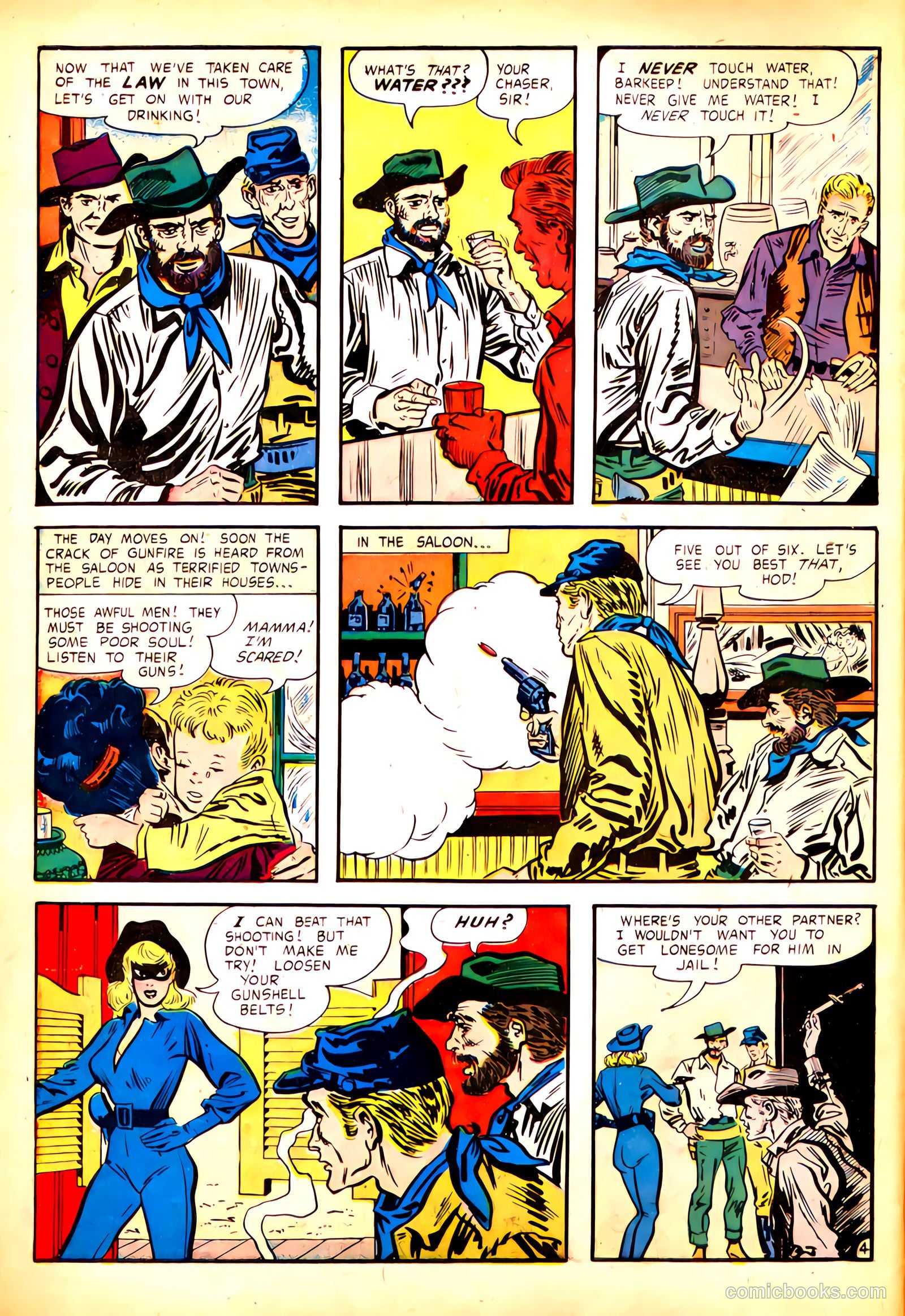 Black Phantom #1 (1954) — page 6 of 35
