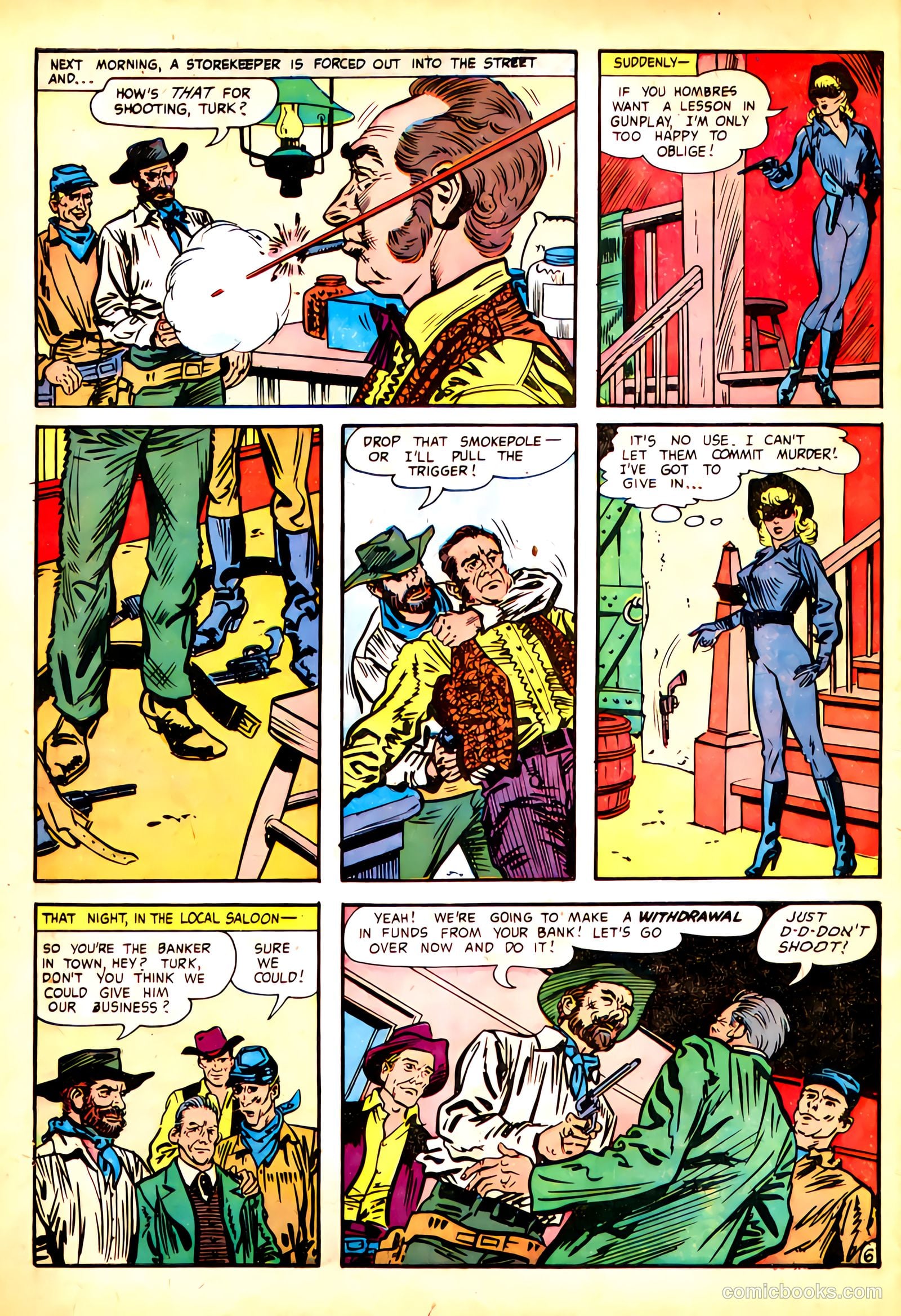 Black Phantom #1 (1954) — page 8 of 35