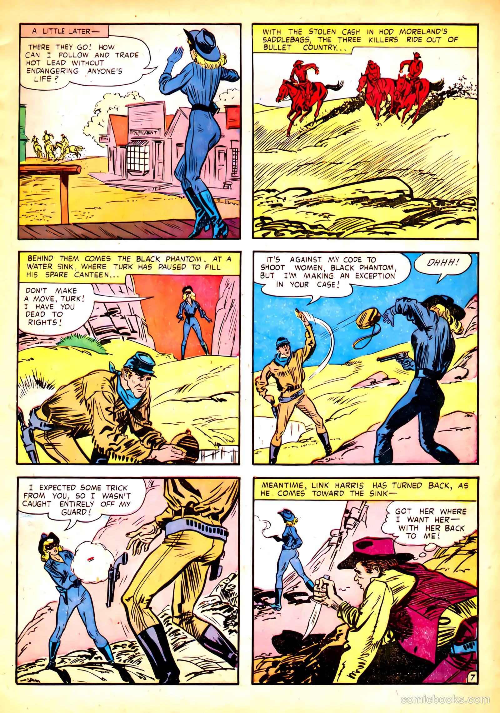 Black Phantom #1 (1954) — page 9 of 35