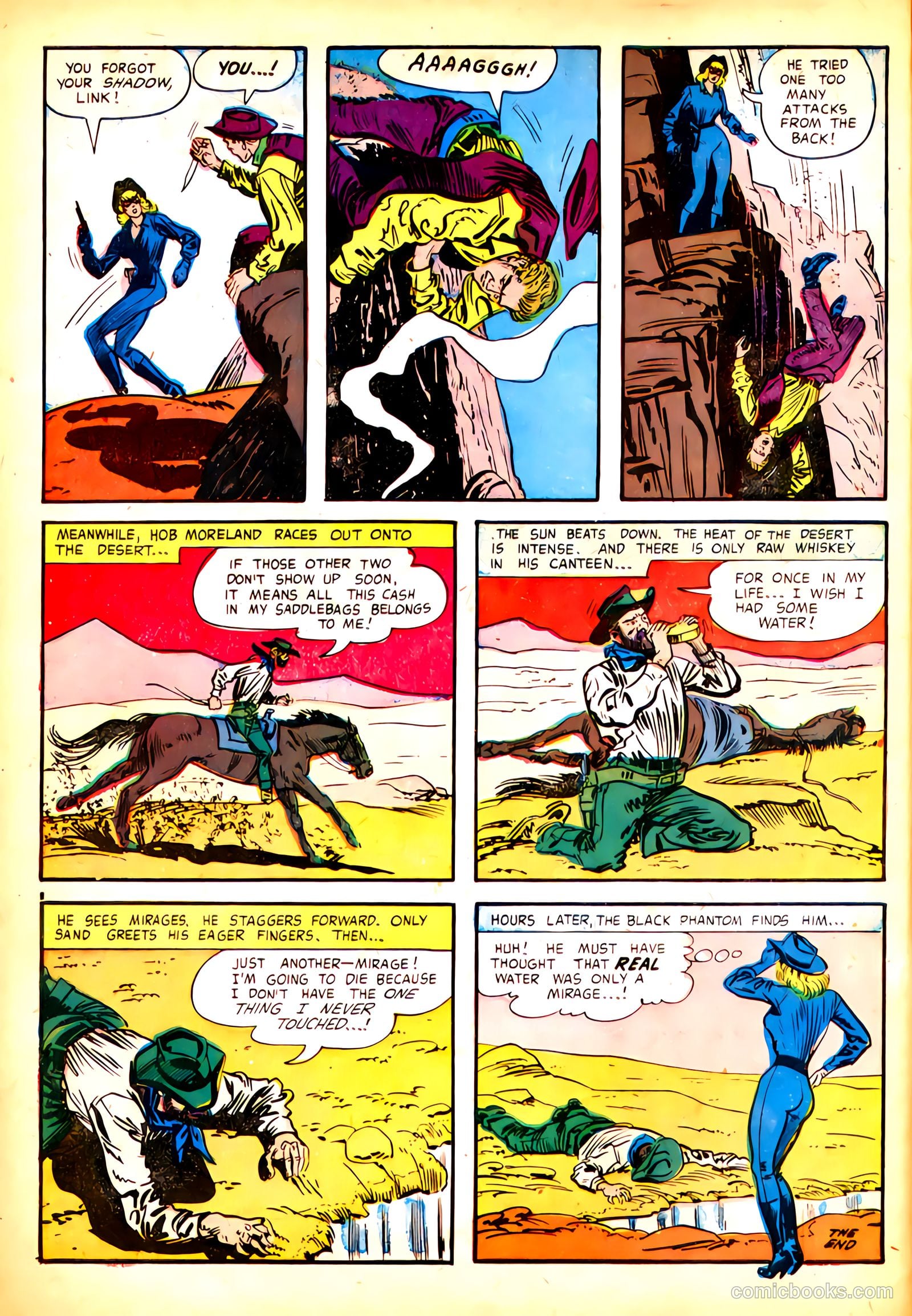 Black Phantom #1 (1954) — page 10 of 35