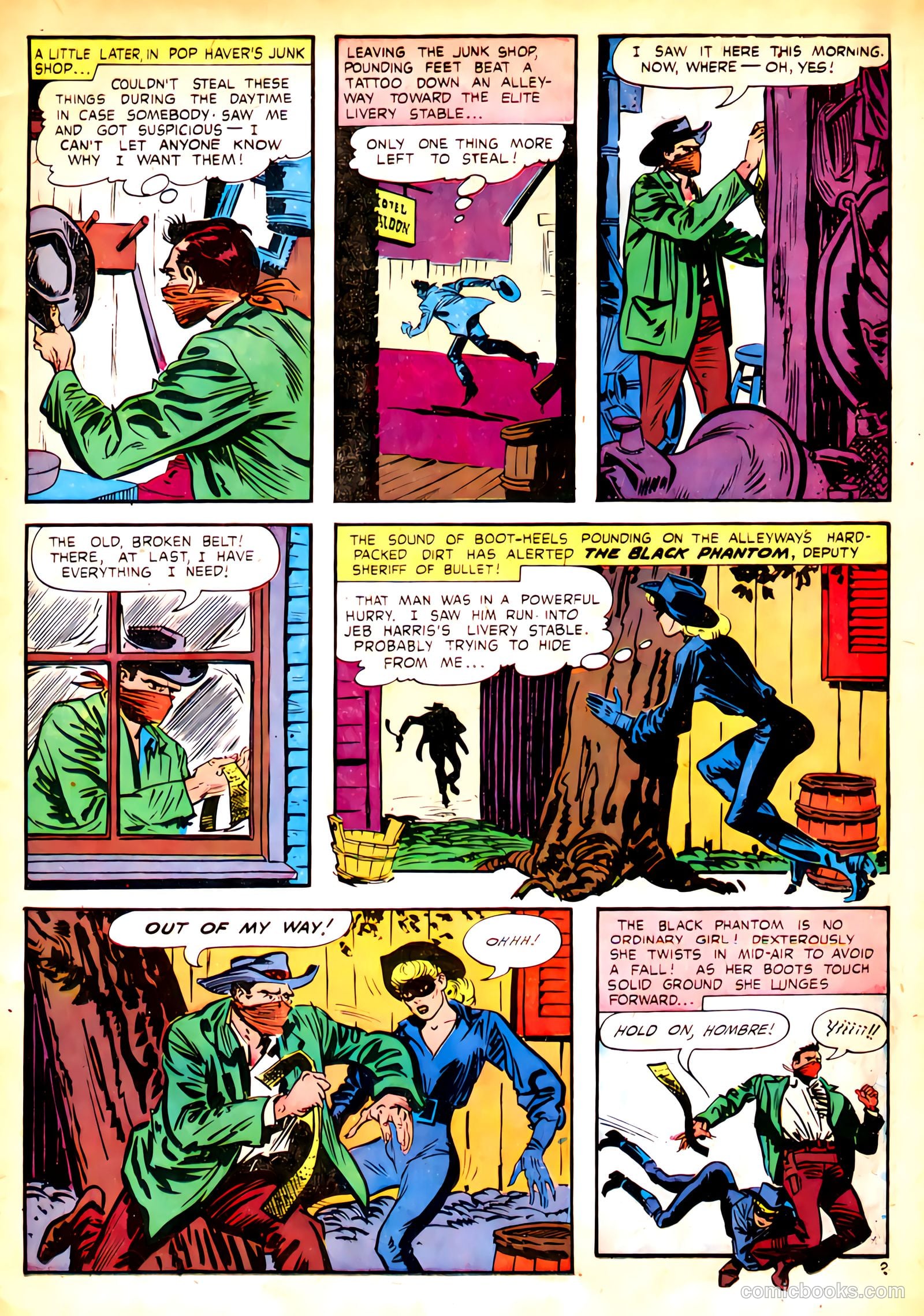 Black Phantom #1 (1954) — page 13 of 35