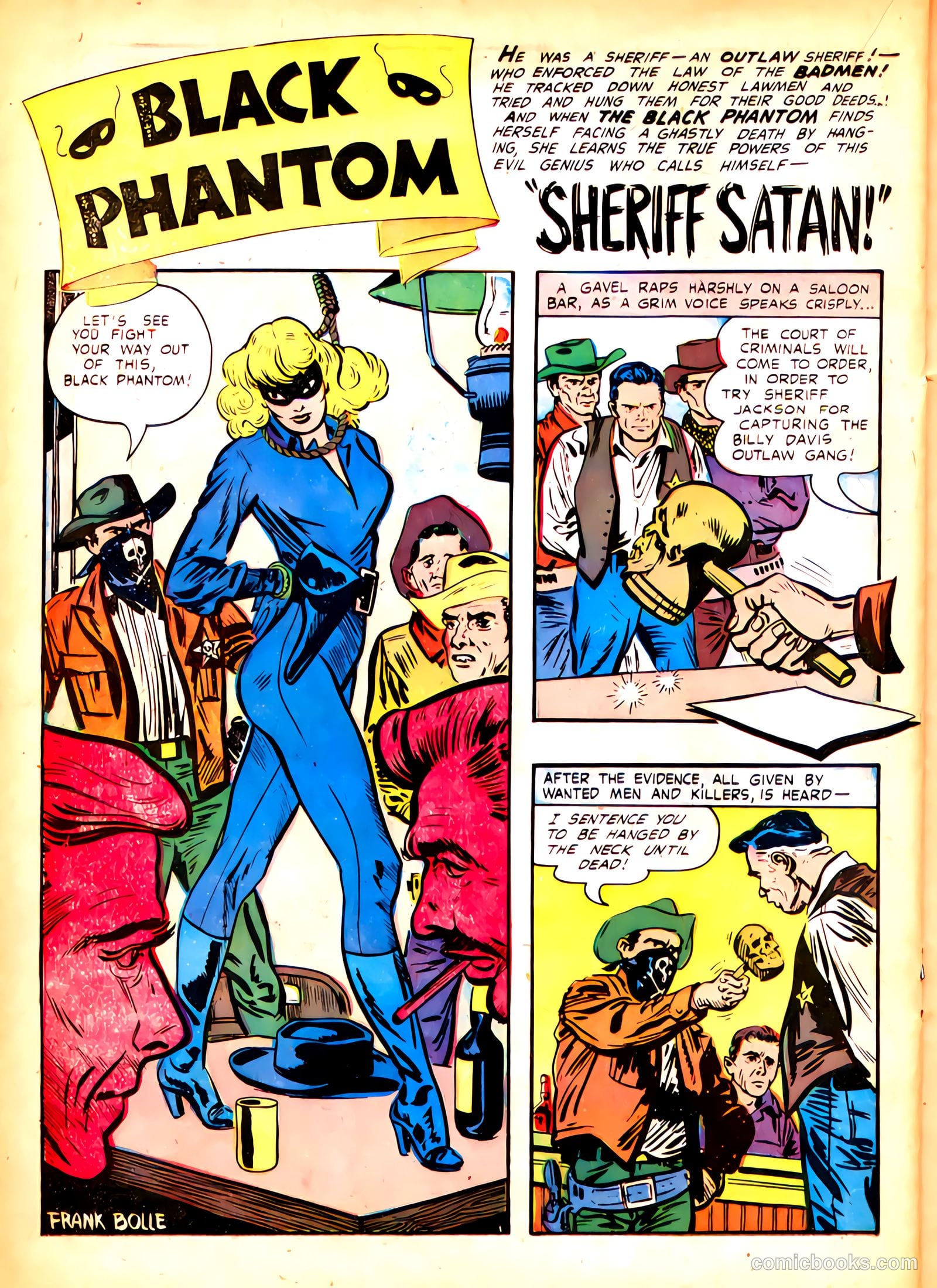 Black Phantom #1 (1954) — page 20 of 35