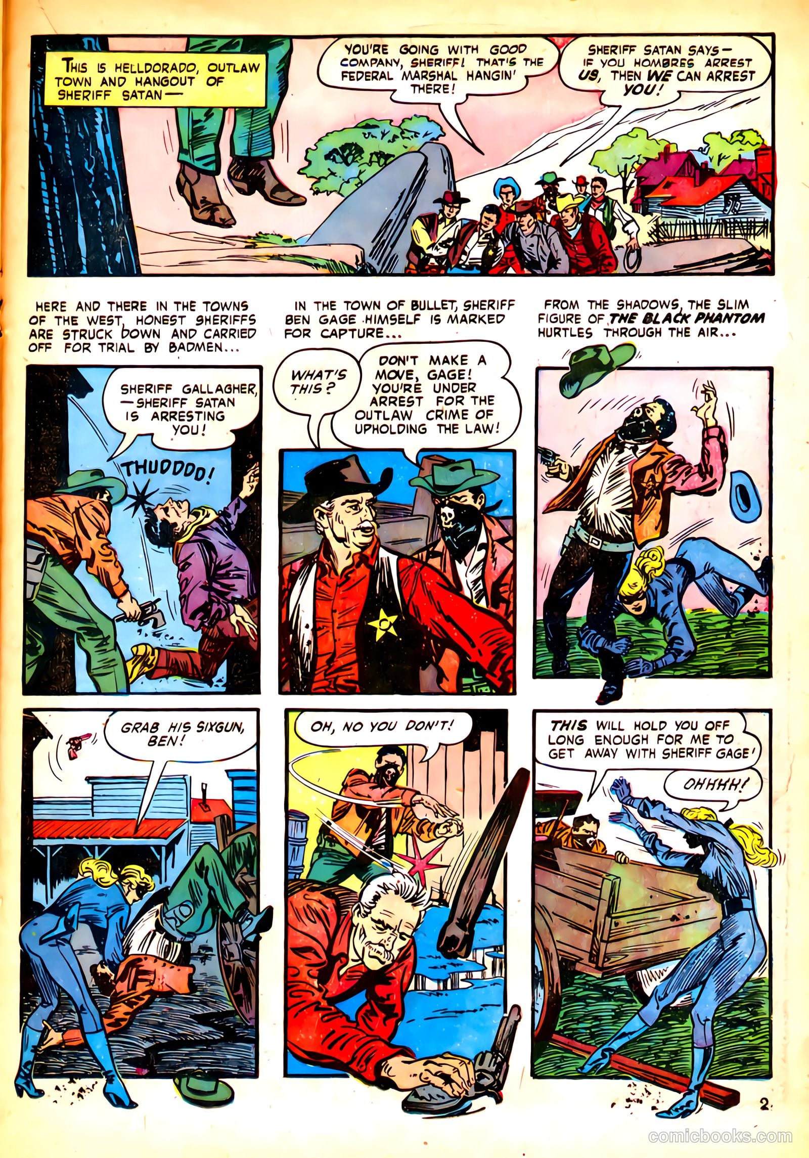 Black Phantom #1 (1954) — page 21 of 35
