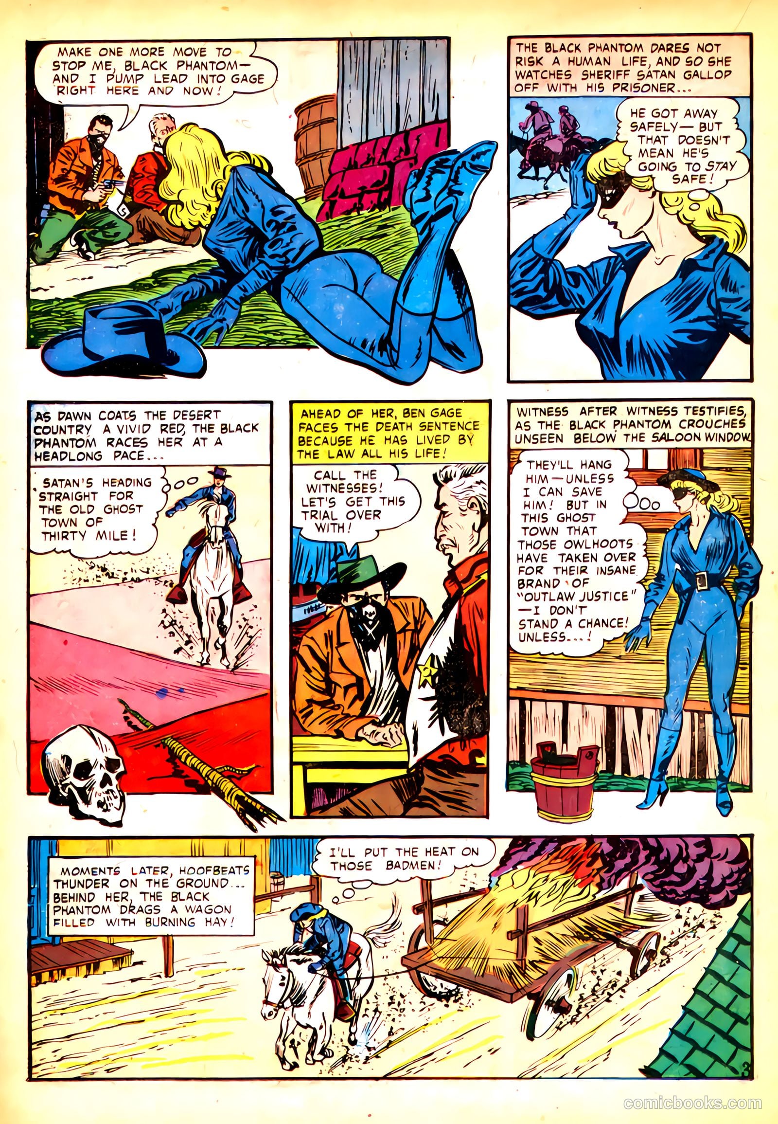 Black Phantom #1 (1954) — page 22 of 35
