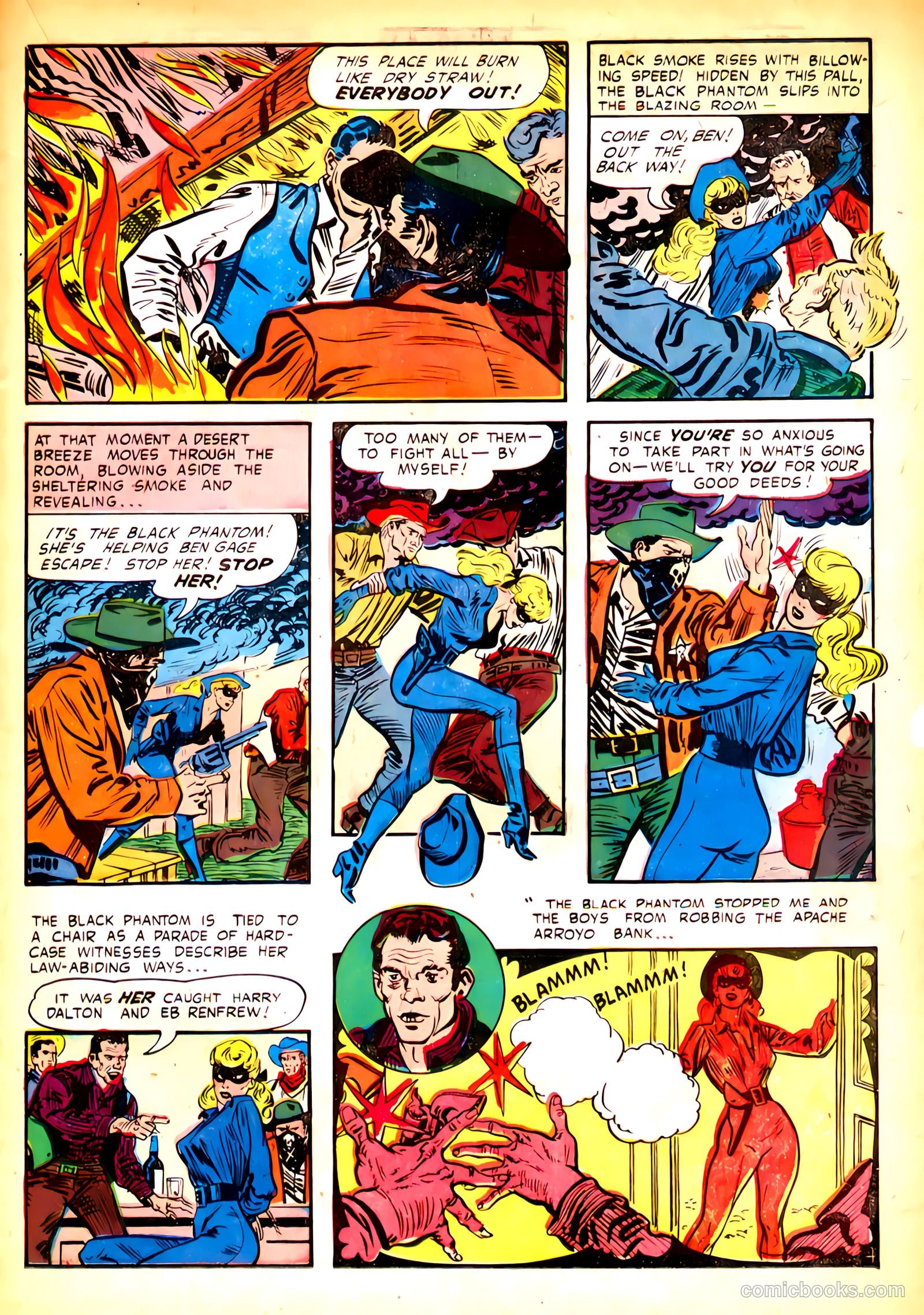 Black Phantom #1 (1954) — page 23 of 35