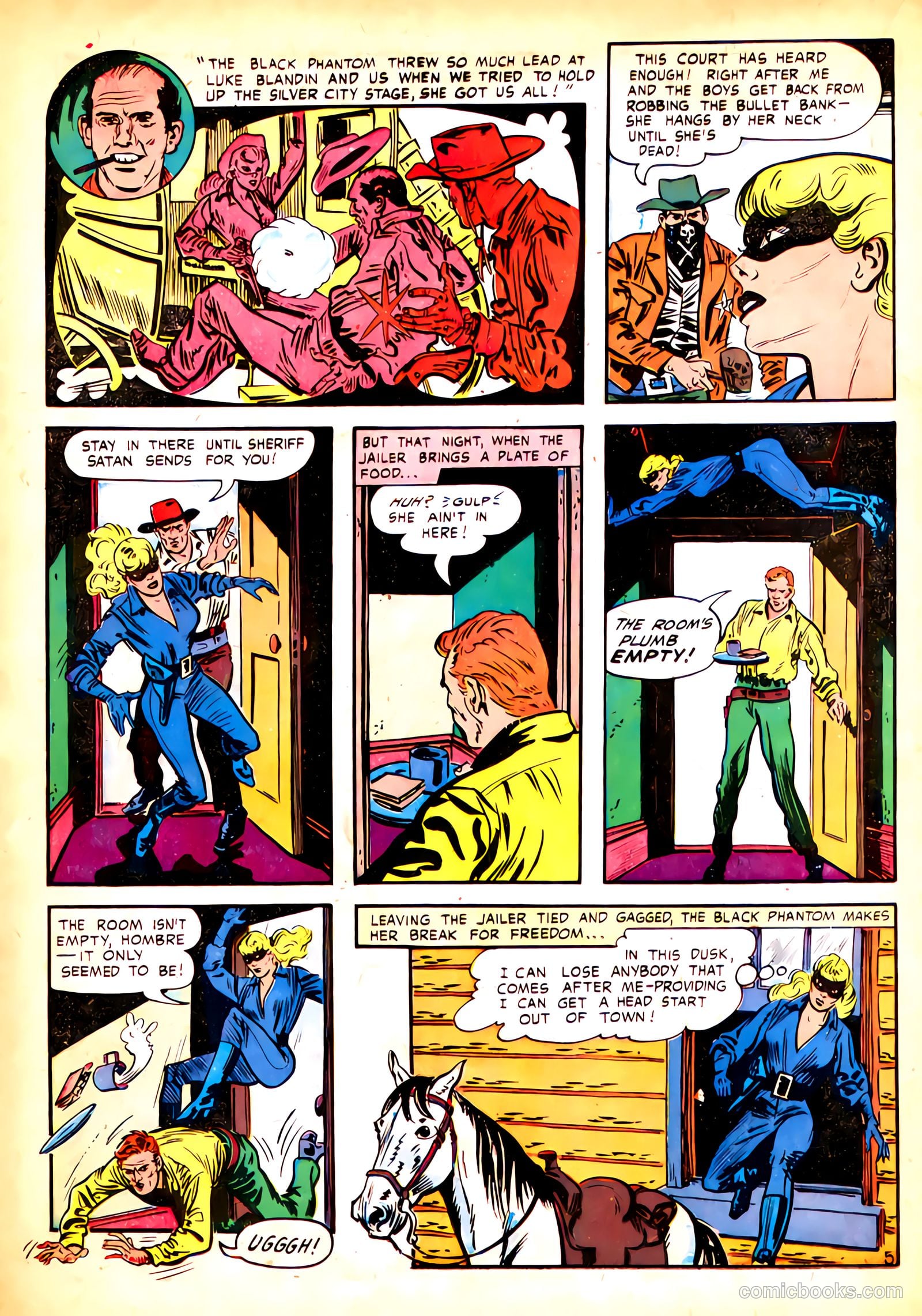 Black Phantom #1 (1954) — page 24 of 35