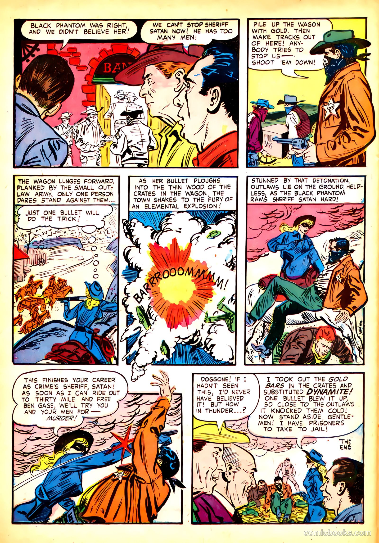 Black Phantom #1 (1954) — page 26 of 35