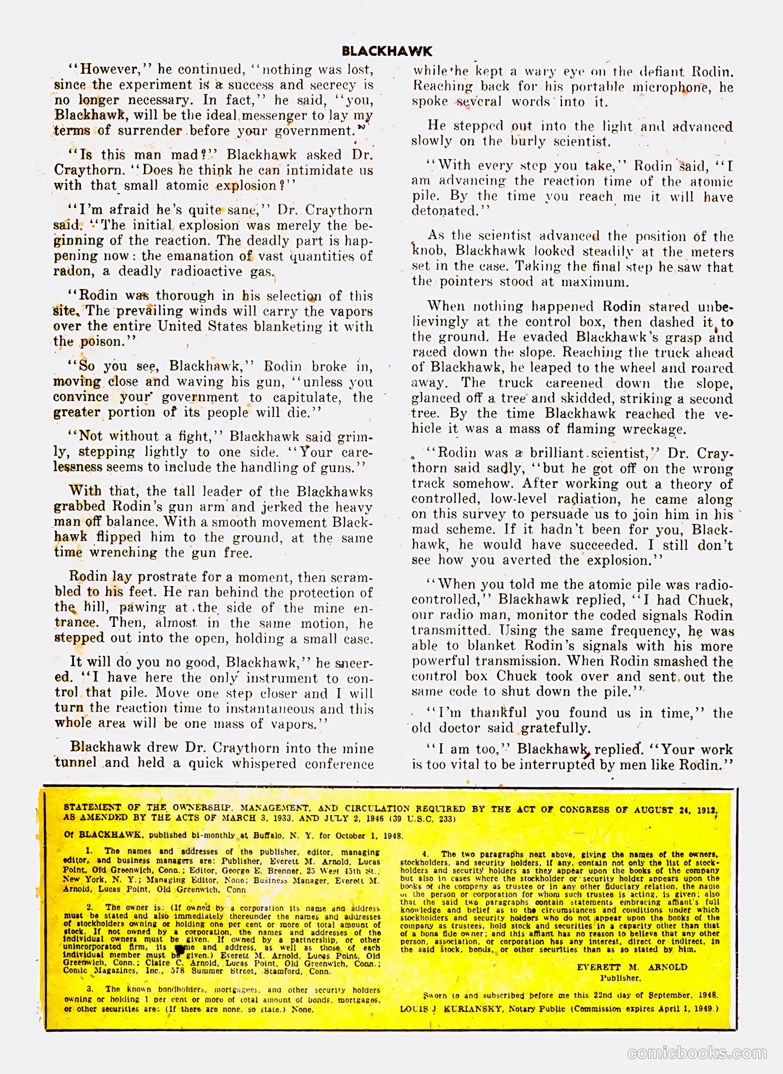 Blackhawk #24 (1949) — page 24 of 37