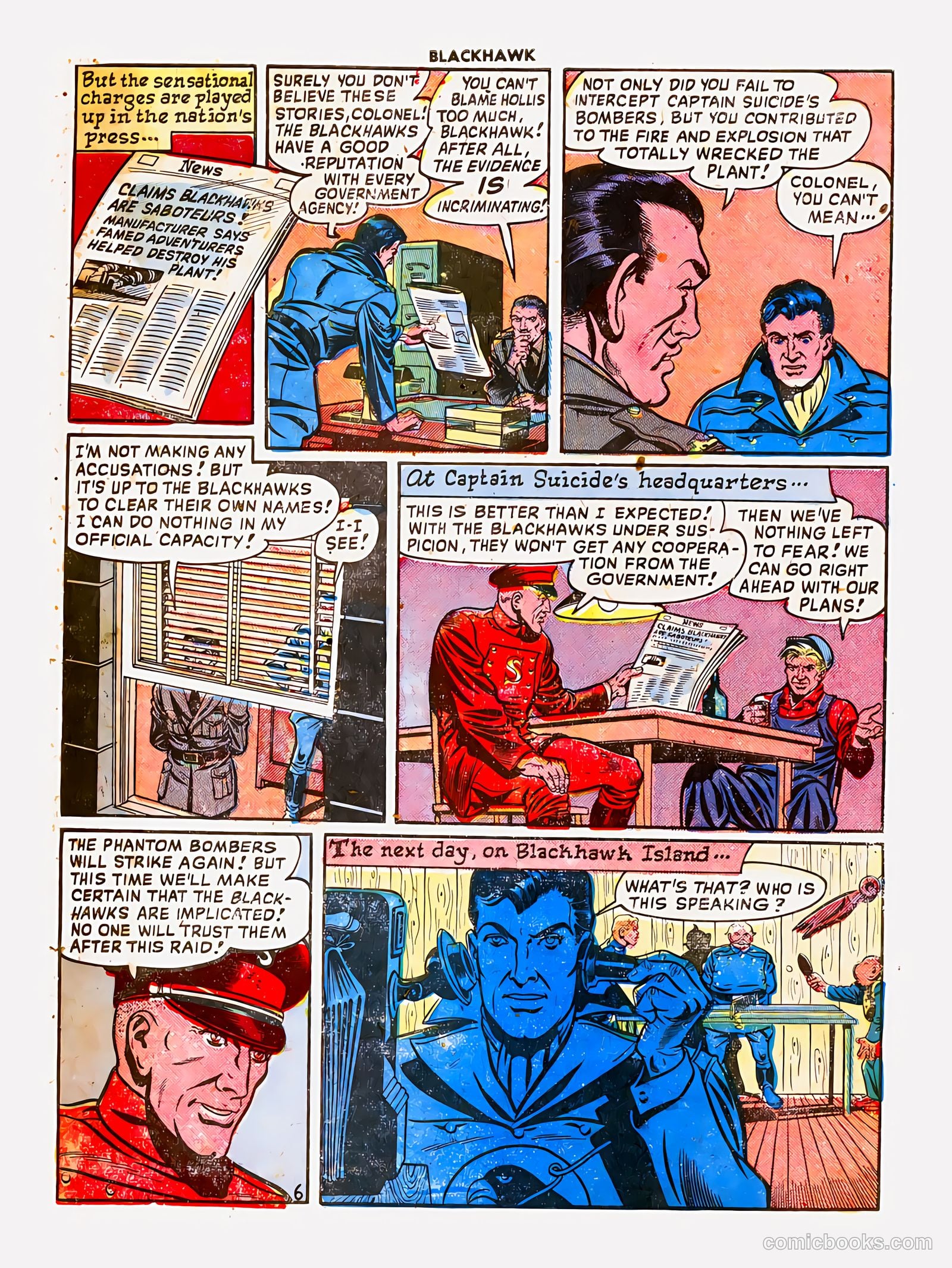 Blackhawk #24 (1949) — page 30 of 37