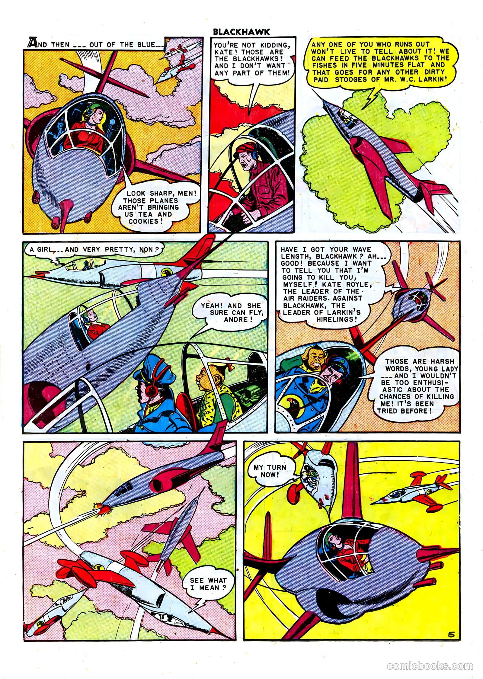 Blackhawk #36 (1951) — page 19 of 52