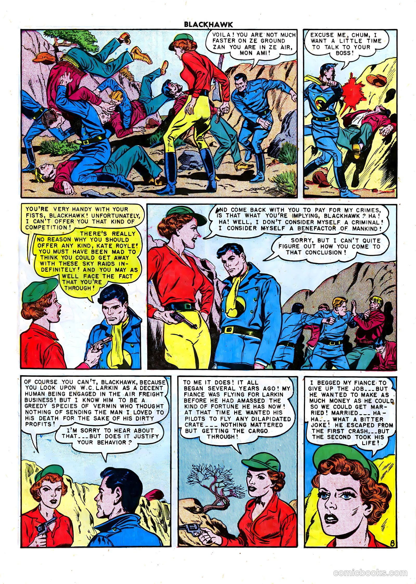 Blackhawk #36 (1951) — page 22 of 52