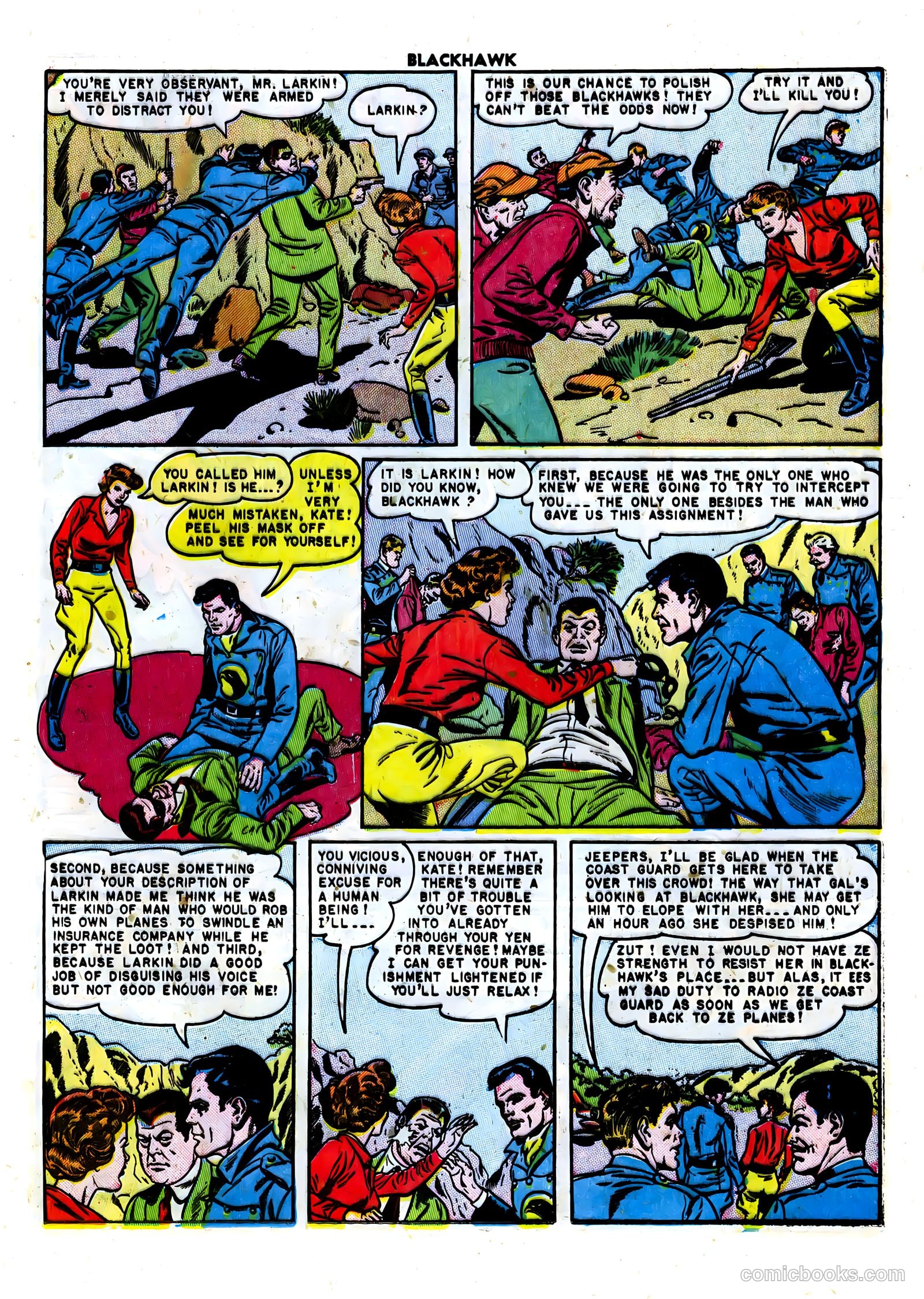 Blackhawk #36 (1951) — page 25 of 52