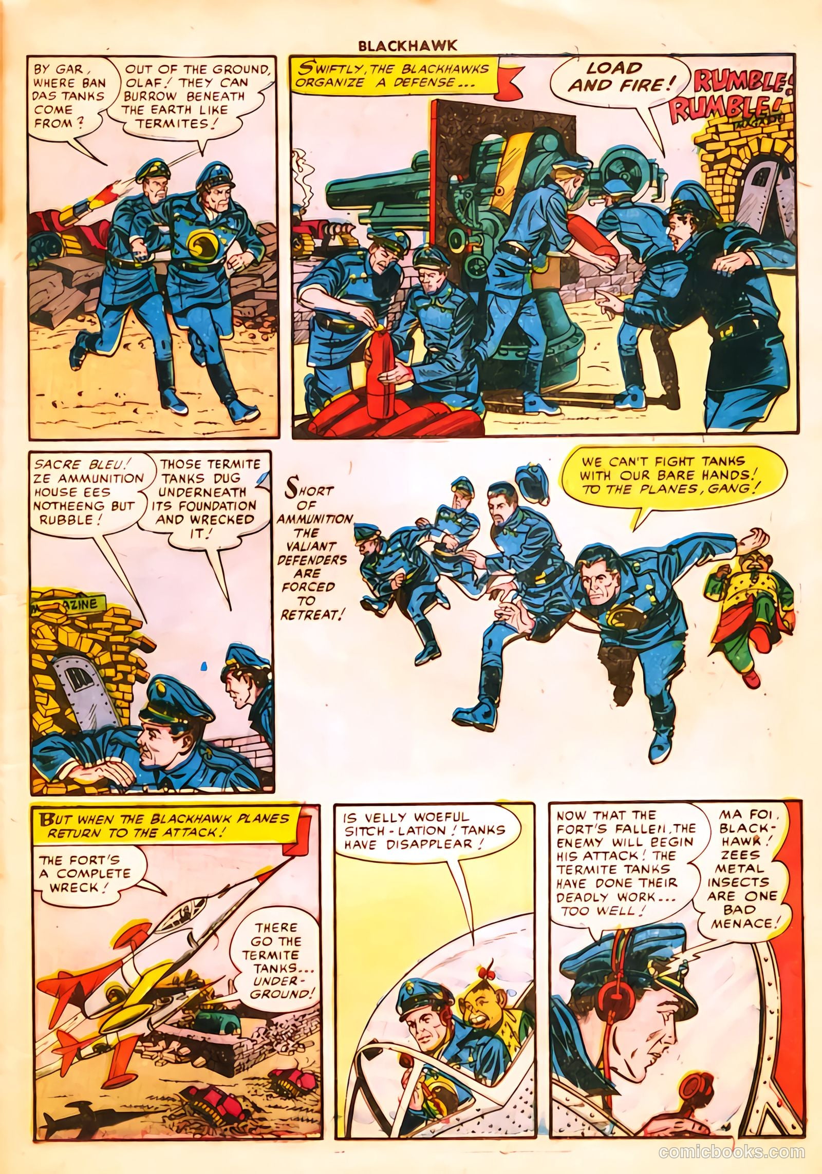 Blackhawk #57 (1952) — page 21 of 36