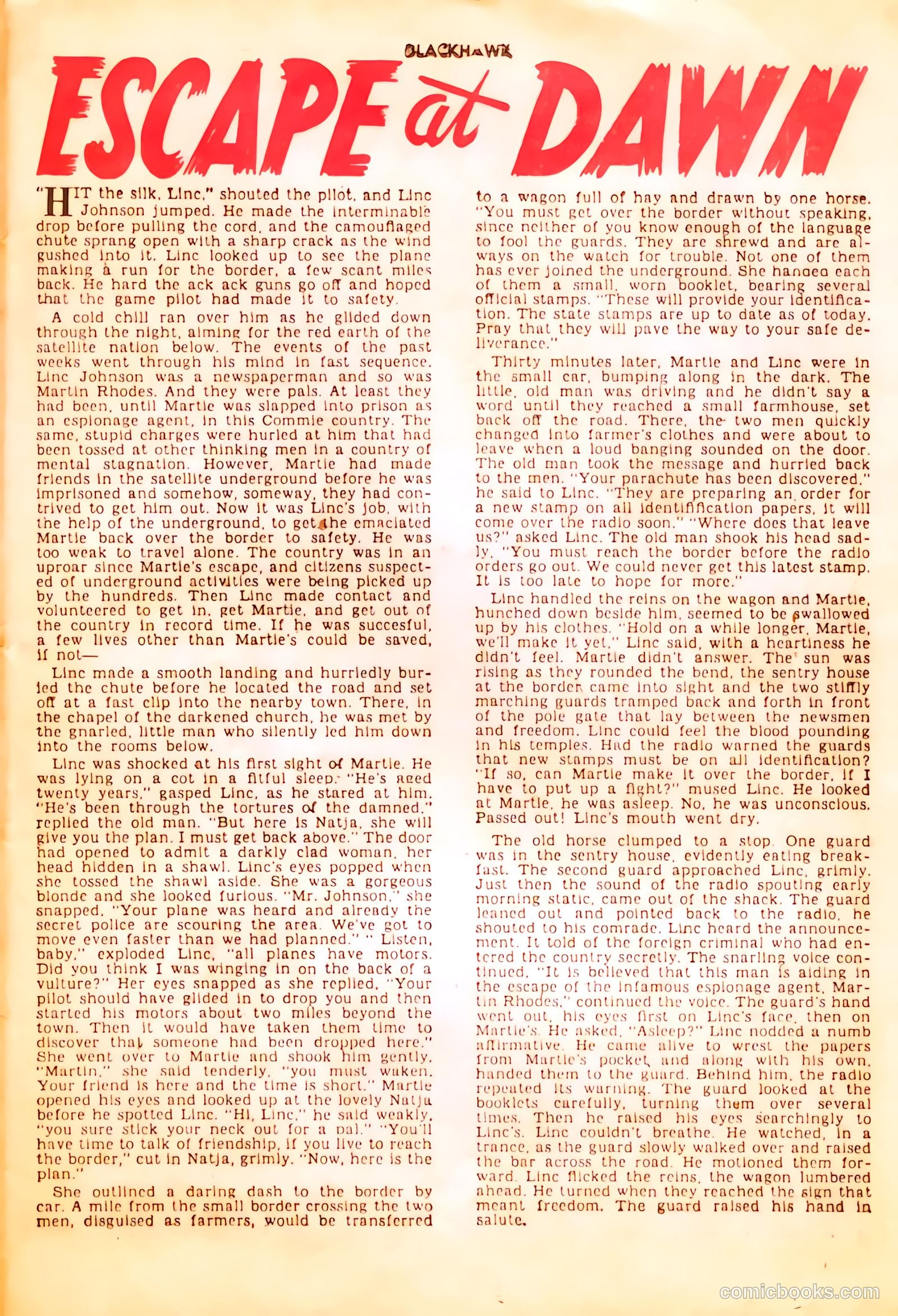 Blackhawk #57 (1952) — page 25 of 36