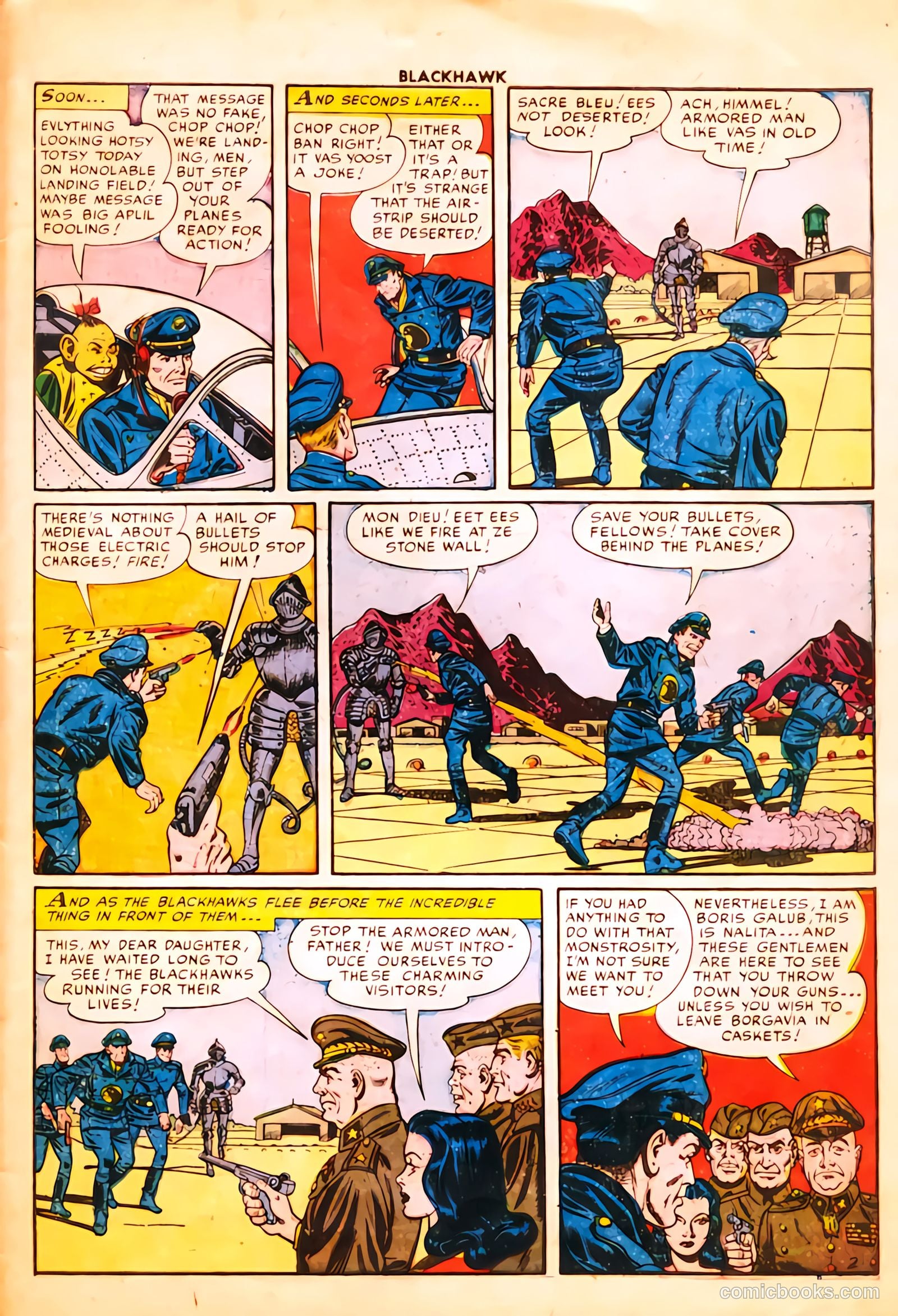 Blackhawk #57 (1952) — page 27 of 36