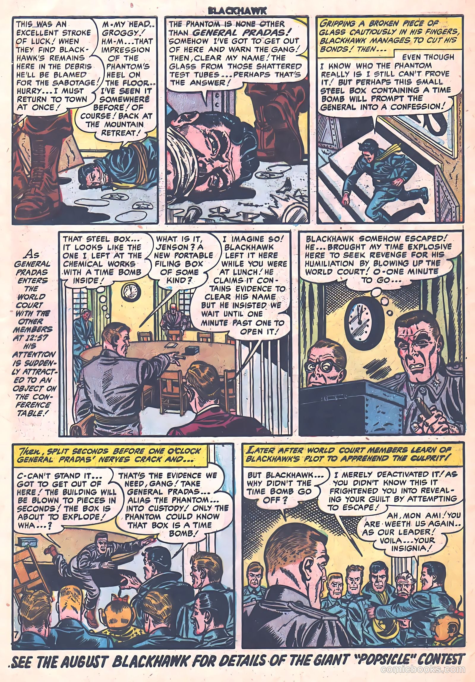 Blackhawk #78 (1954) — page 32 of 36