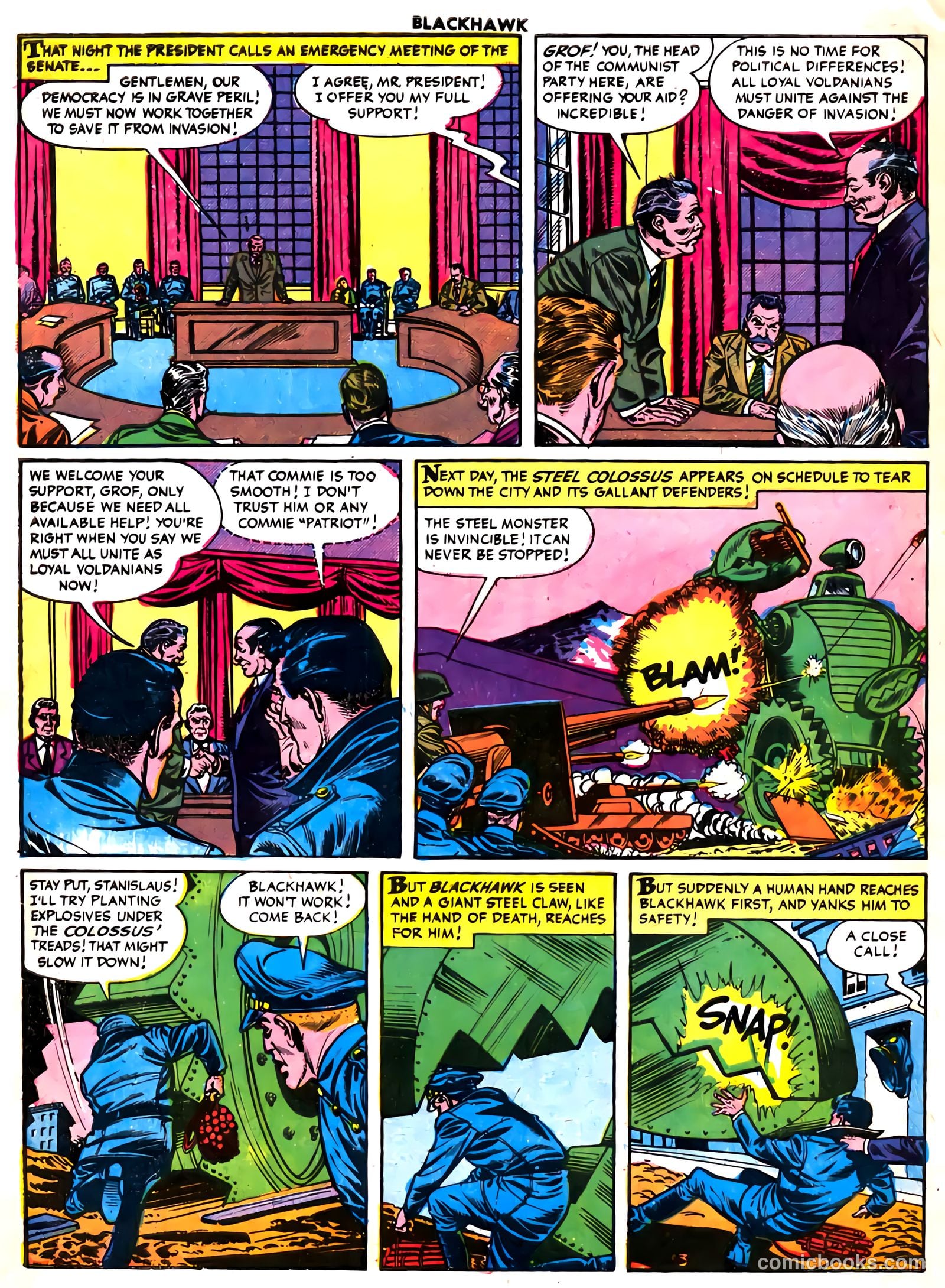 Blackhawk #91 (1955) — page 28 of 36