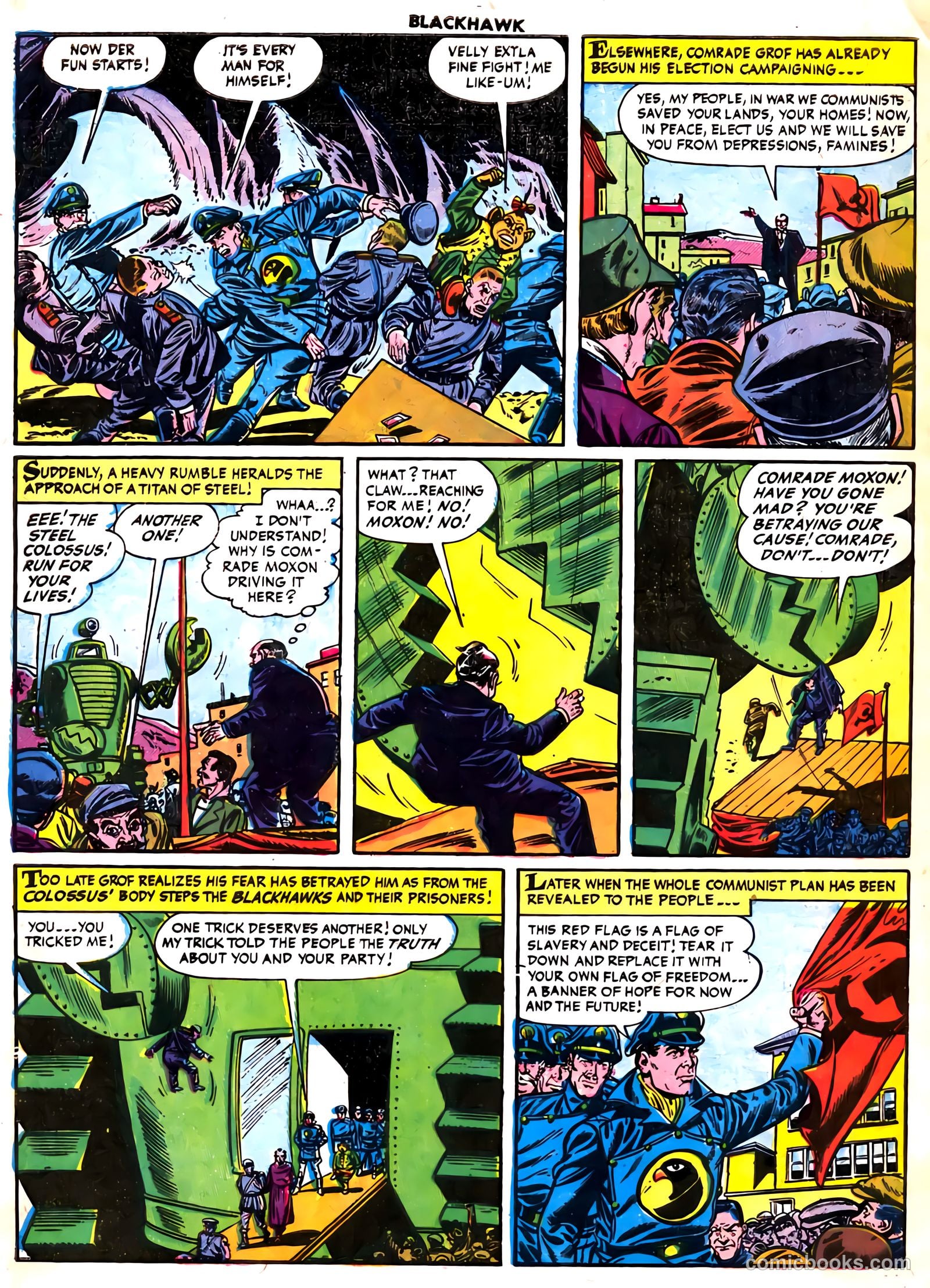 Blackhawk #91 (1955) — page 32 of 36