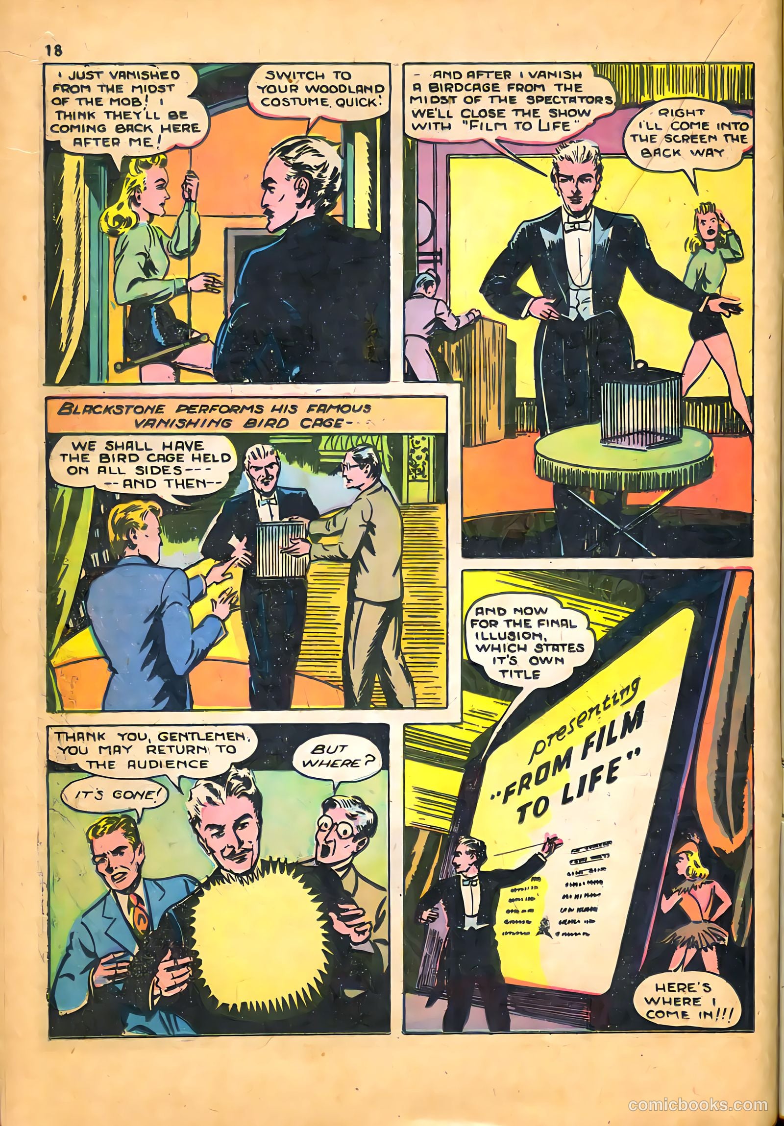 Blackstone Master Magician Comics #1 (1946) — page 20 of 52